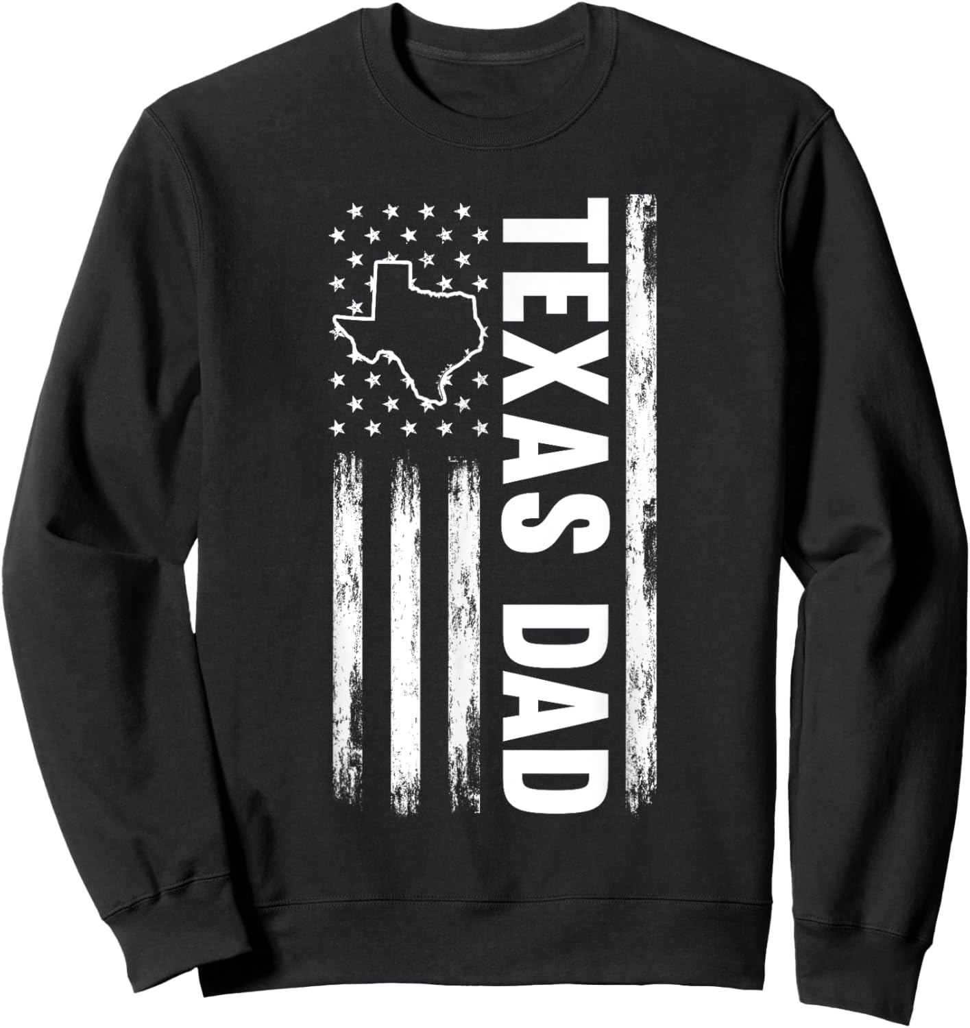 Texas Dad American State Sweatshirt - Sweatshirt | Black