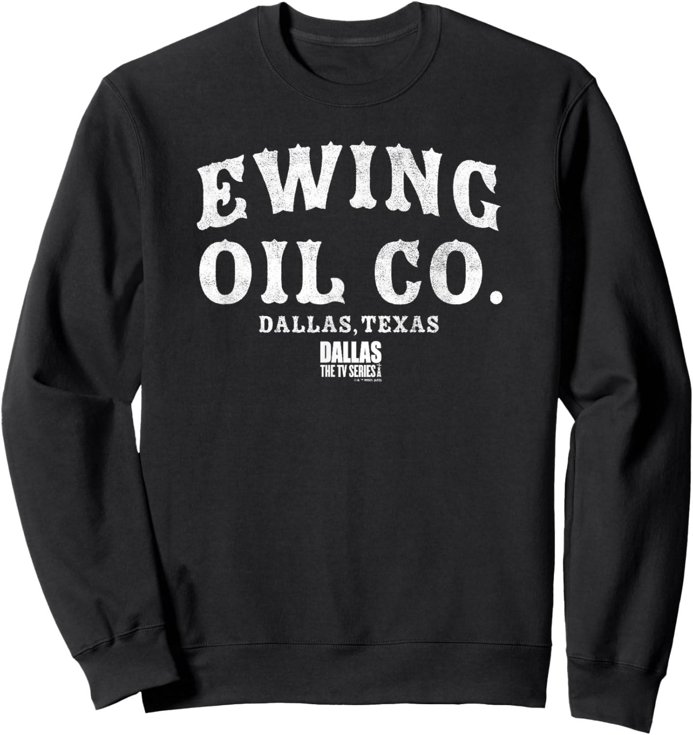 Dallas Ewing Oil Co. Dallas Texas Logo Sweatshirt - Sweatshirt | Black