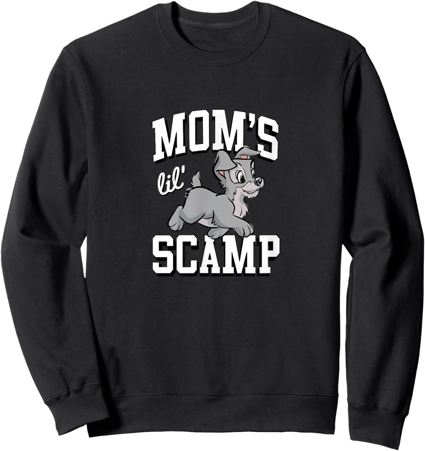 Lady and the Tramp - Mom's Lil' Scamp Sweatshirt - Sweatshirt | Black
