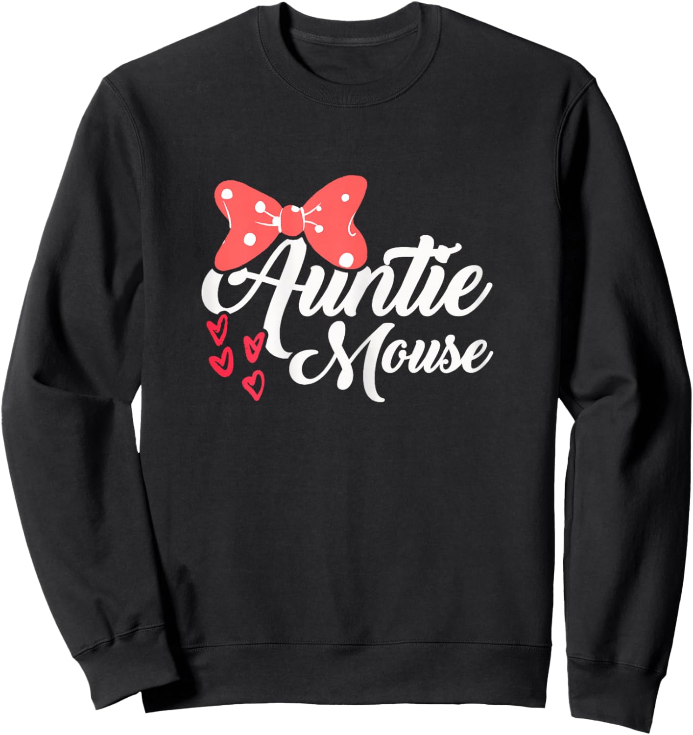 Cute Auntie Mouse | Niece Nephew | Aunt Sweatshirt - Sweatshirt | Black