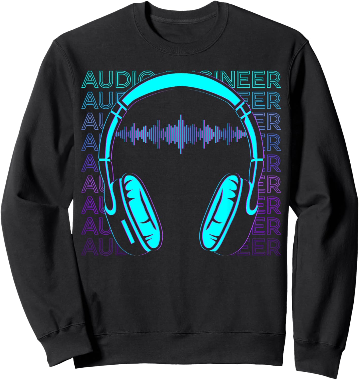 Audio Engineer Sound Engineer Retro Audio Engineer Sweatshirt - Sweatshirt | Black
