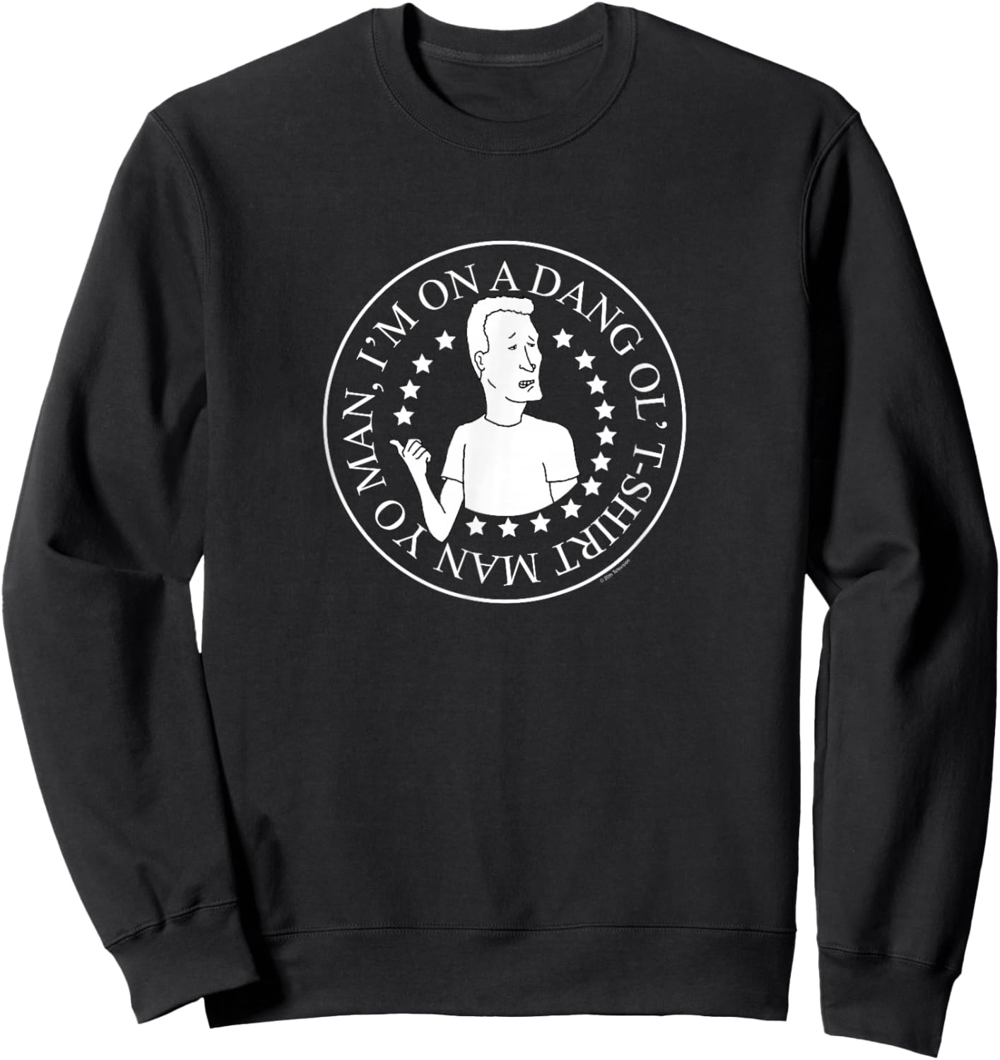 King of The Hill Boomhauer Dang Ol' Cartoon Sweatshirt - Sweatshirt | Black