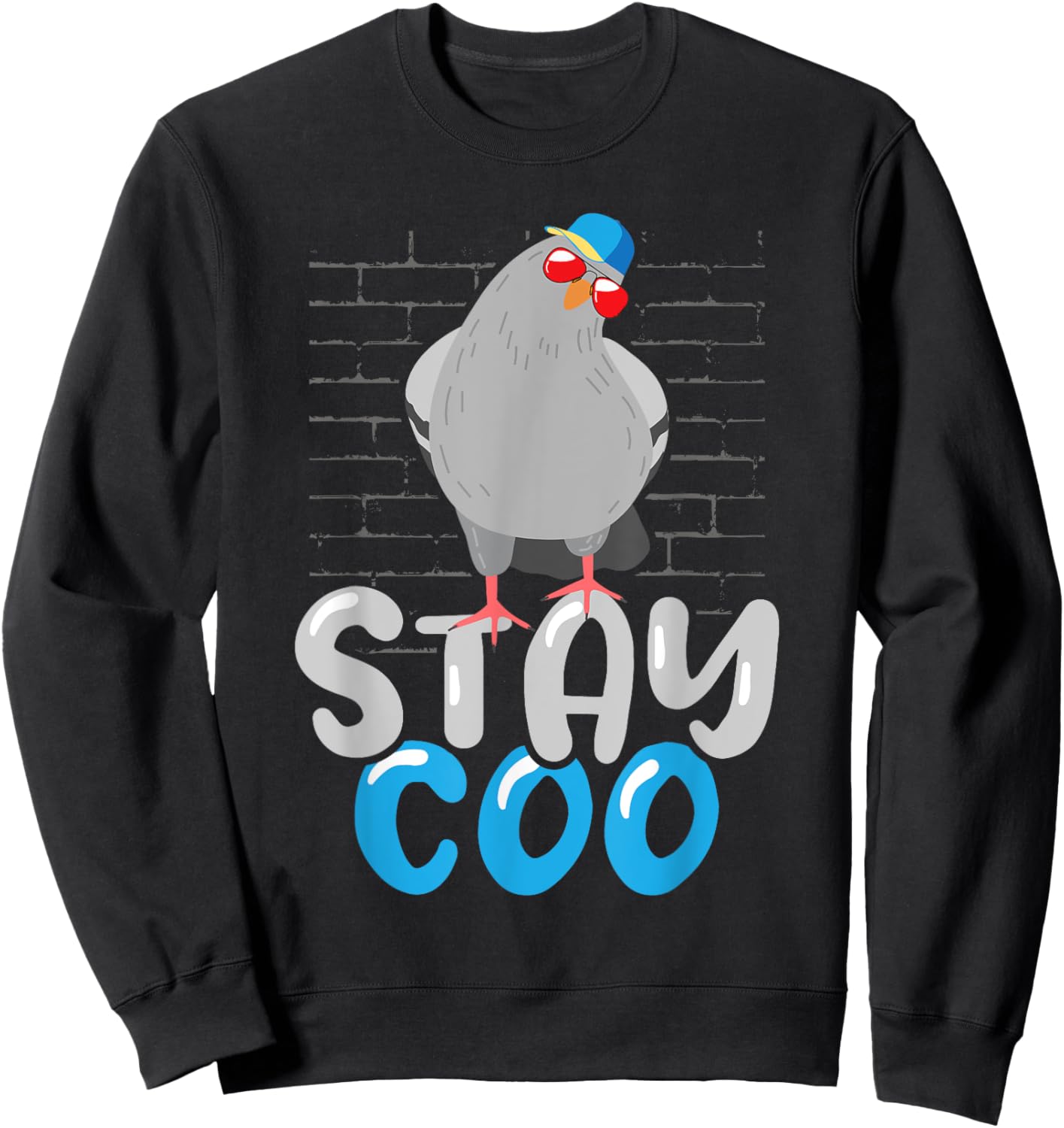 Stay Coo - Birdwatcher Pigeon Whisperer Bird Lover Racing Sweatshirt - Sweatshirt | Black