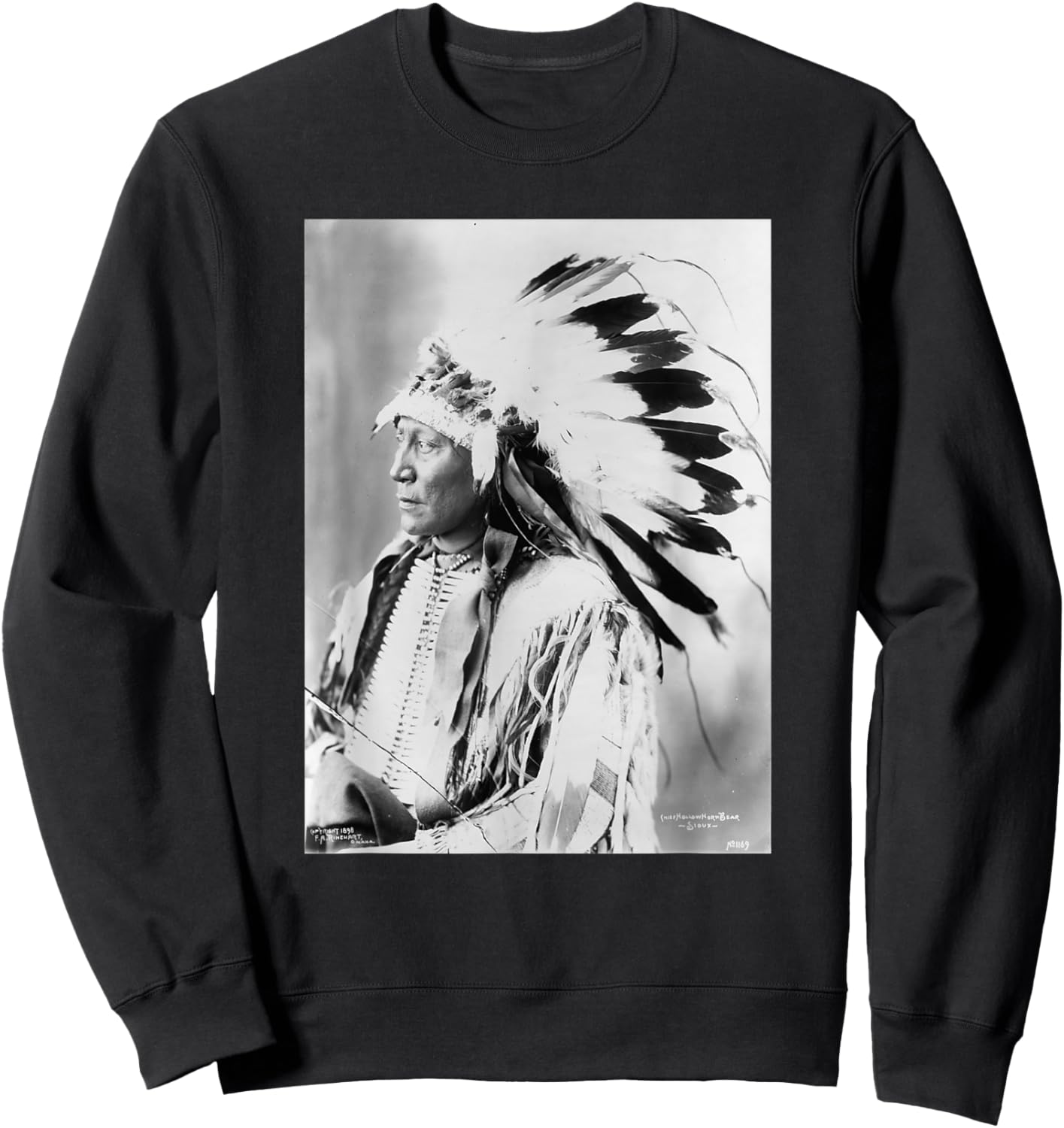 Chief Hollow Horn Bear Sweatshirt - Sweatshirt | Black