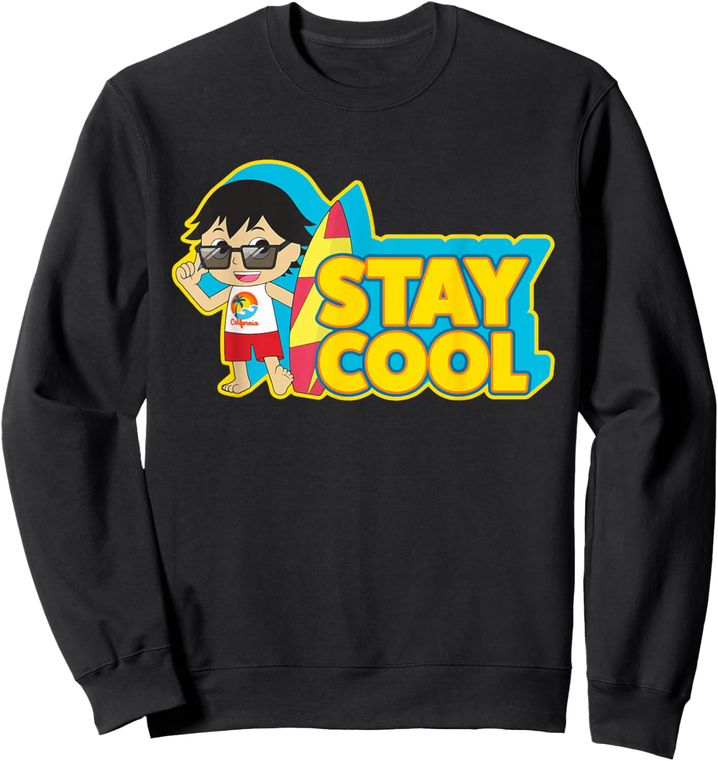 Ryan's World Surfer Ryan Sweatshirt - Sweatshirt | Black