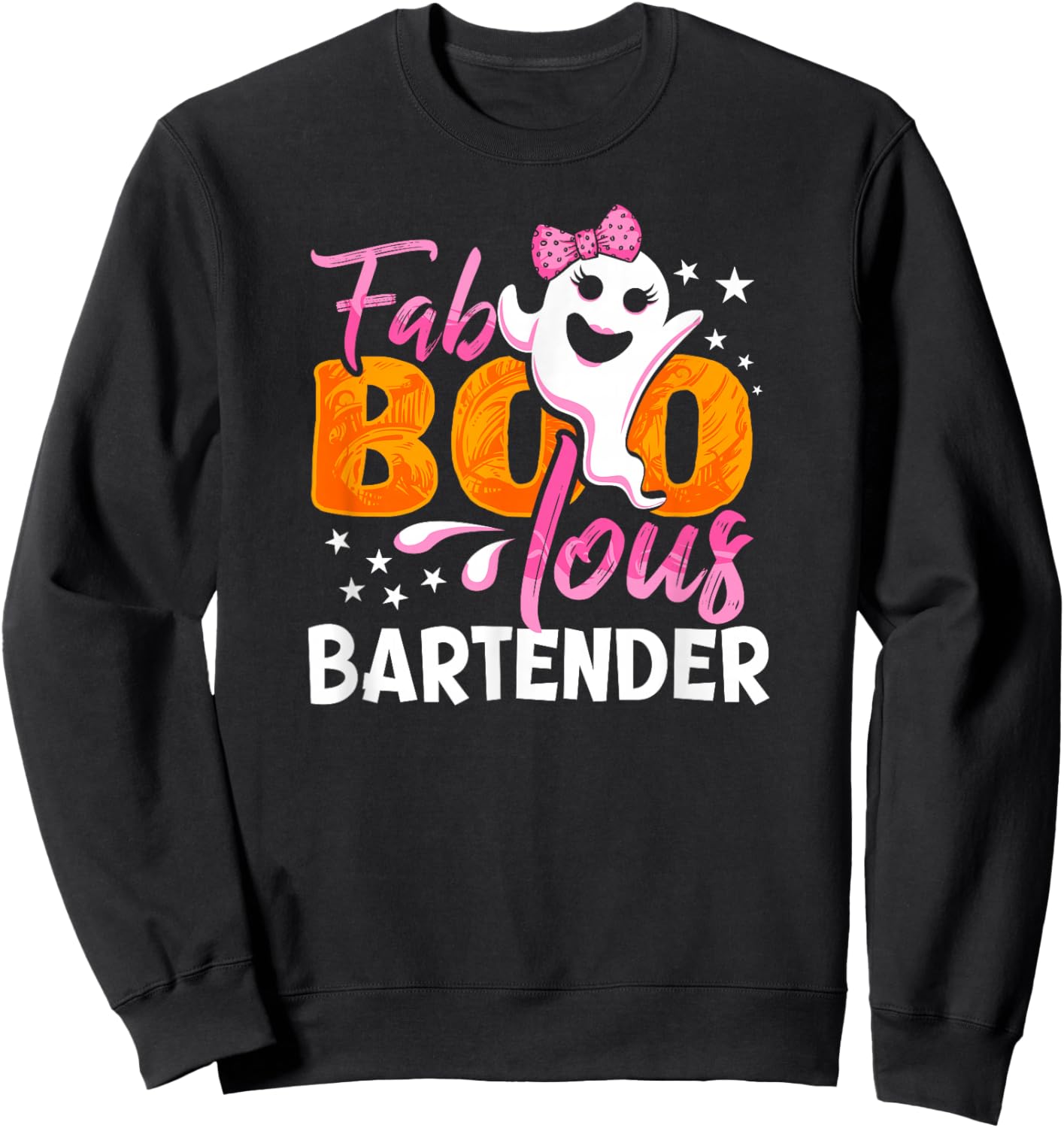 Bartender Halloween Fab BOO Lous Sweatshirt - Sweatshirt | Black