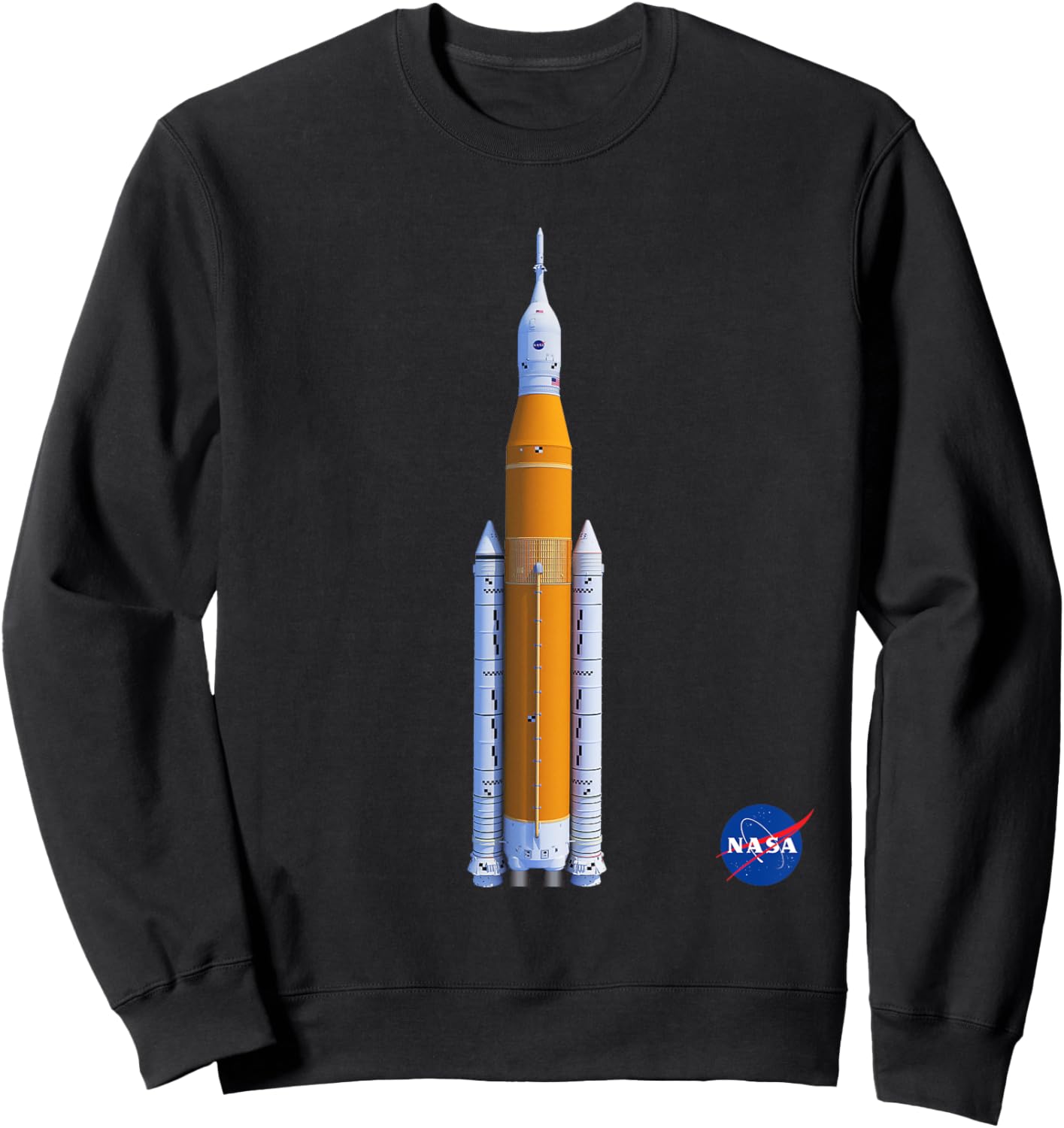 NASA Space Launch System SLS Insignia Meatball Logo Sweatshirt - Sweatshirt | Black