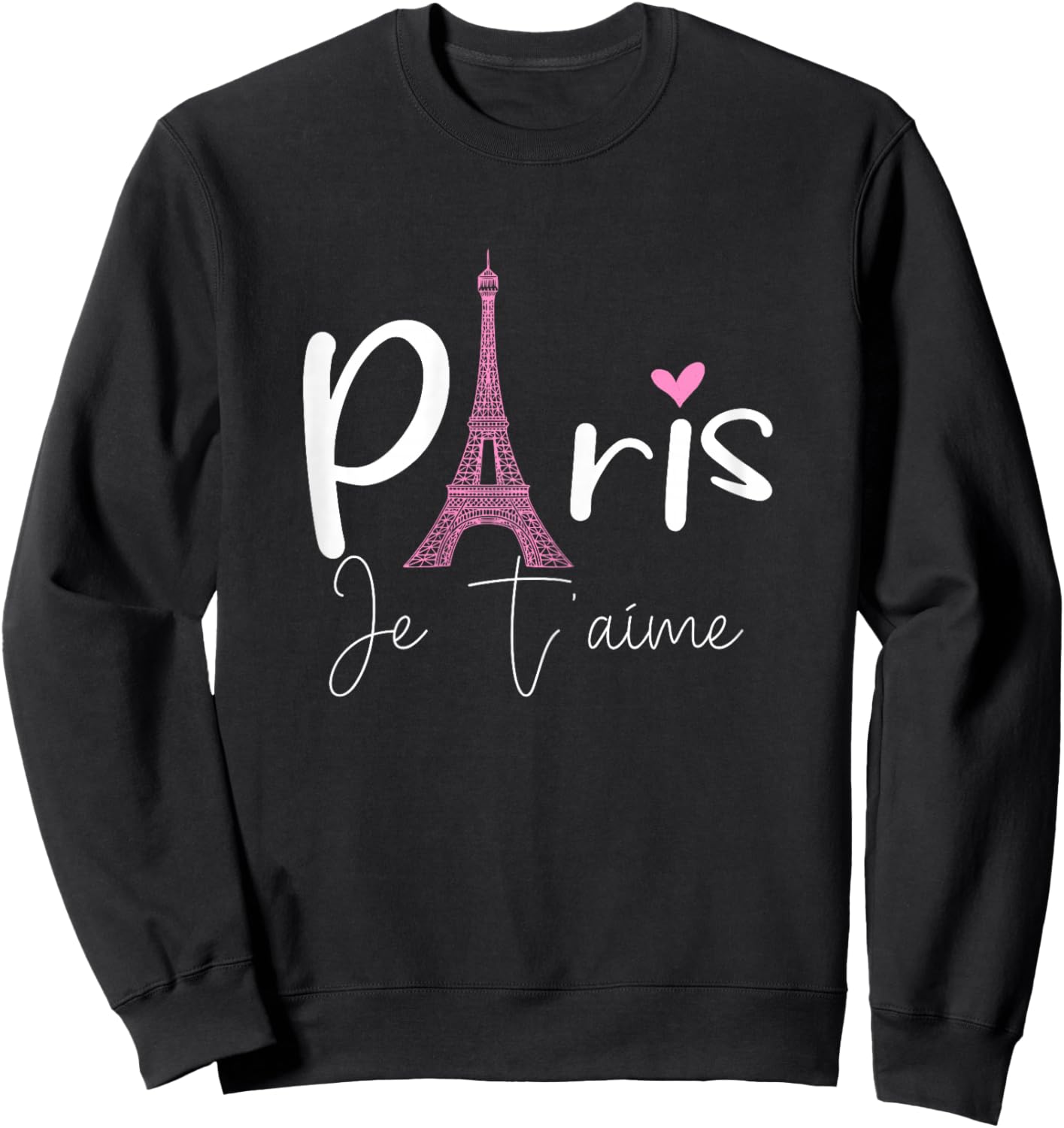 Eiffel Tower Paris Holiday France Shirt Souvenir Women Kids Sweatshirt - Sweatshirt | Black