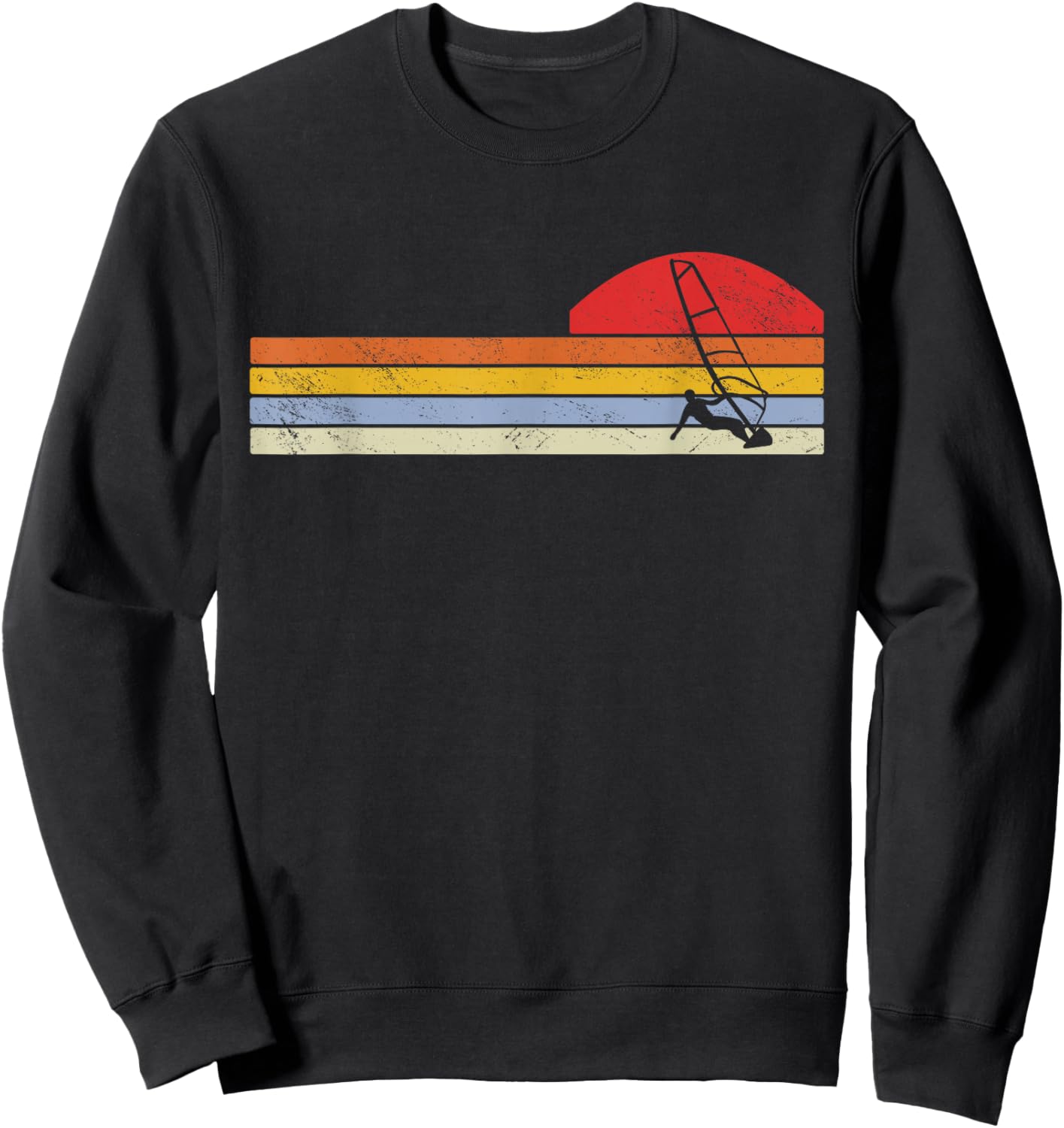 Windsurfers Windsurfing Vintage Sweatshirt - Sweatshirt | Black
