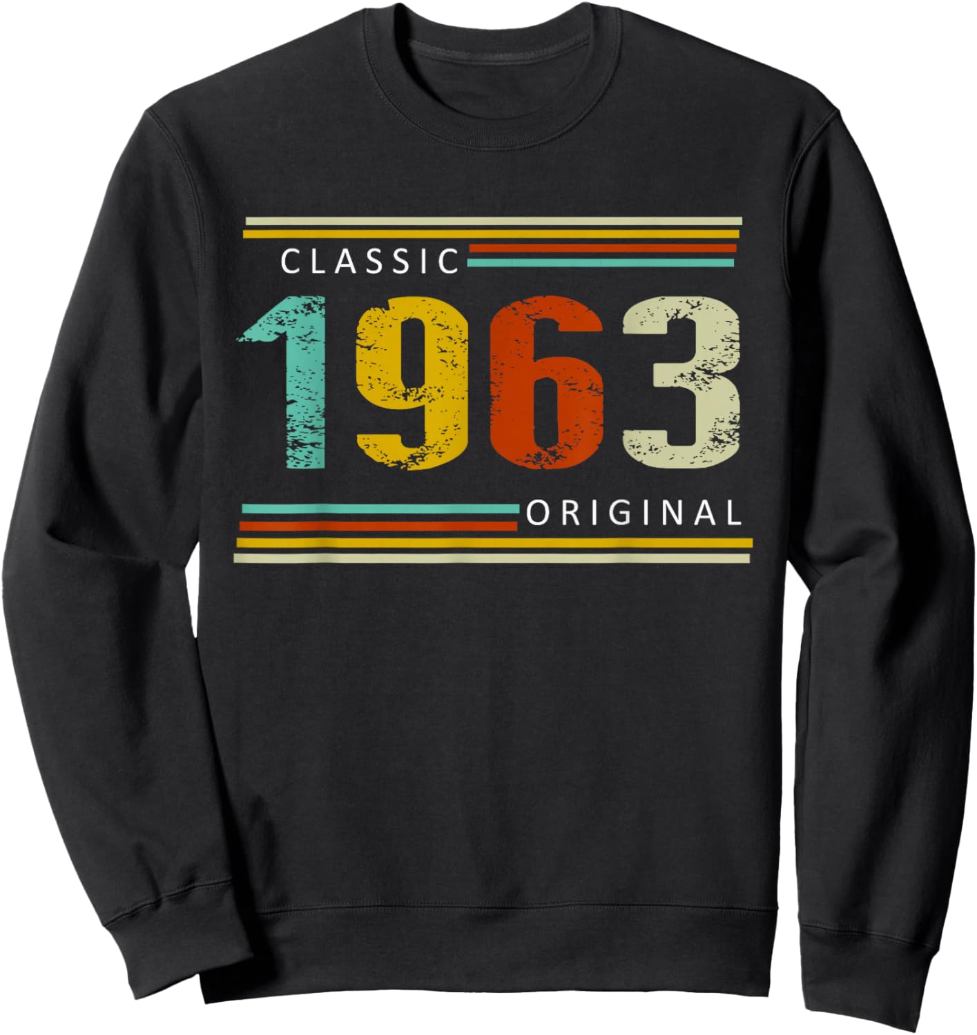 Birthday, Classic of 1963 Original, 62th Retro Sweatshirt - Sweatshirt | Black