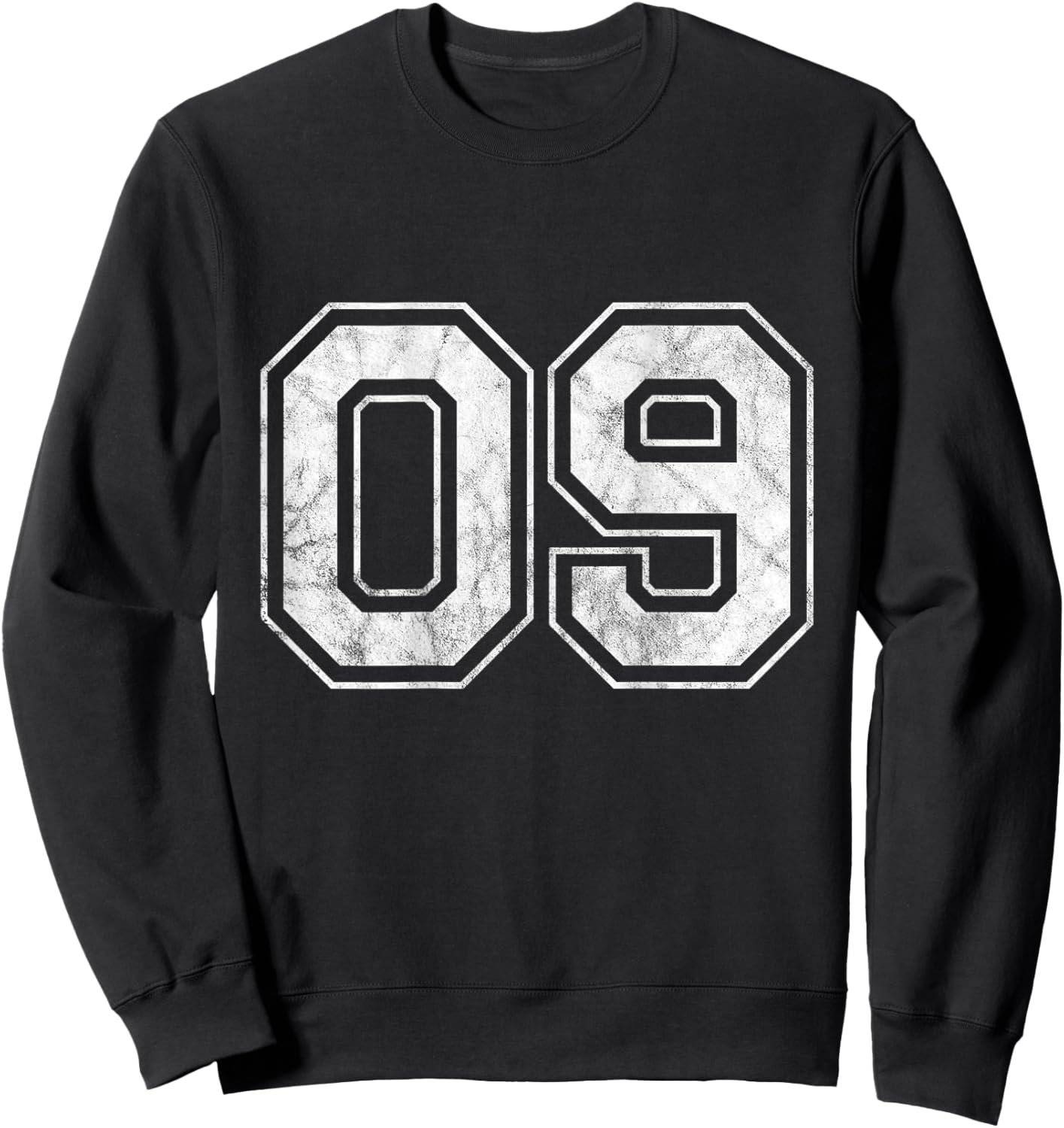 Number 09 on the back Sweatshirt - Sweatshirt | Black