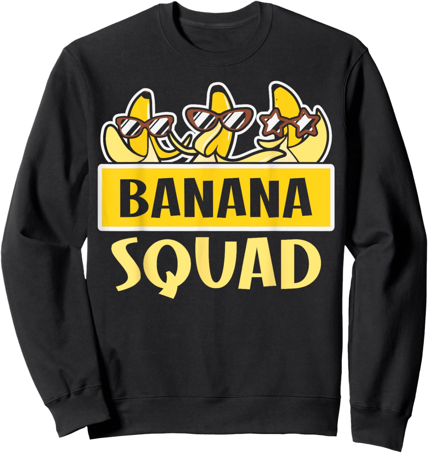 Funny Banana Squad Shirt That’s Bananas Halloween Costume Sweatshirt - Sweatshirt | Black
