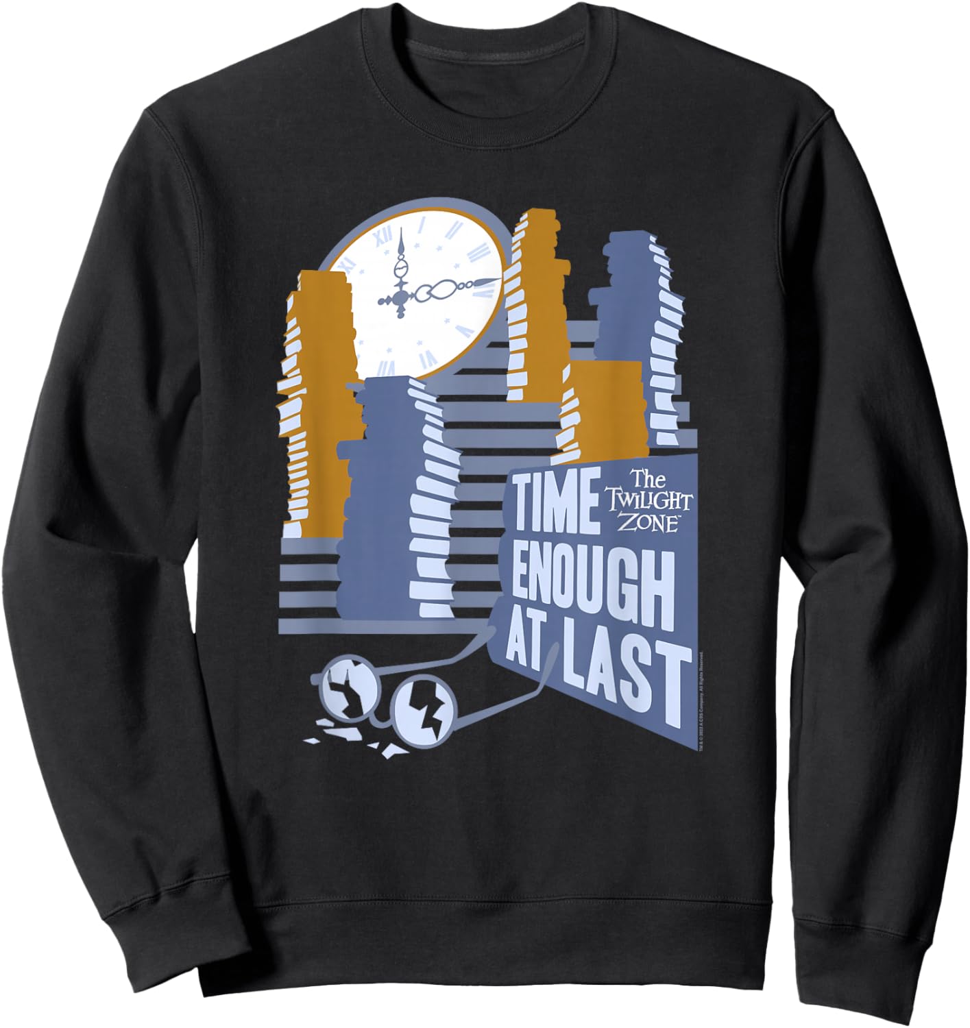 The Twilight Zone Time Enough at Last Sweatshirt - Sweatshirt | Black