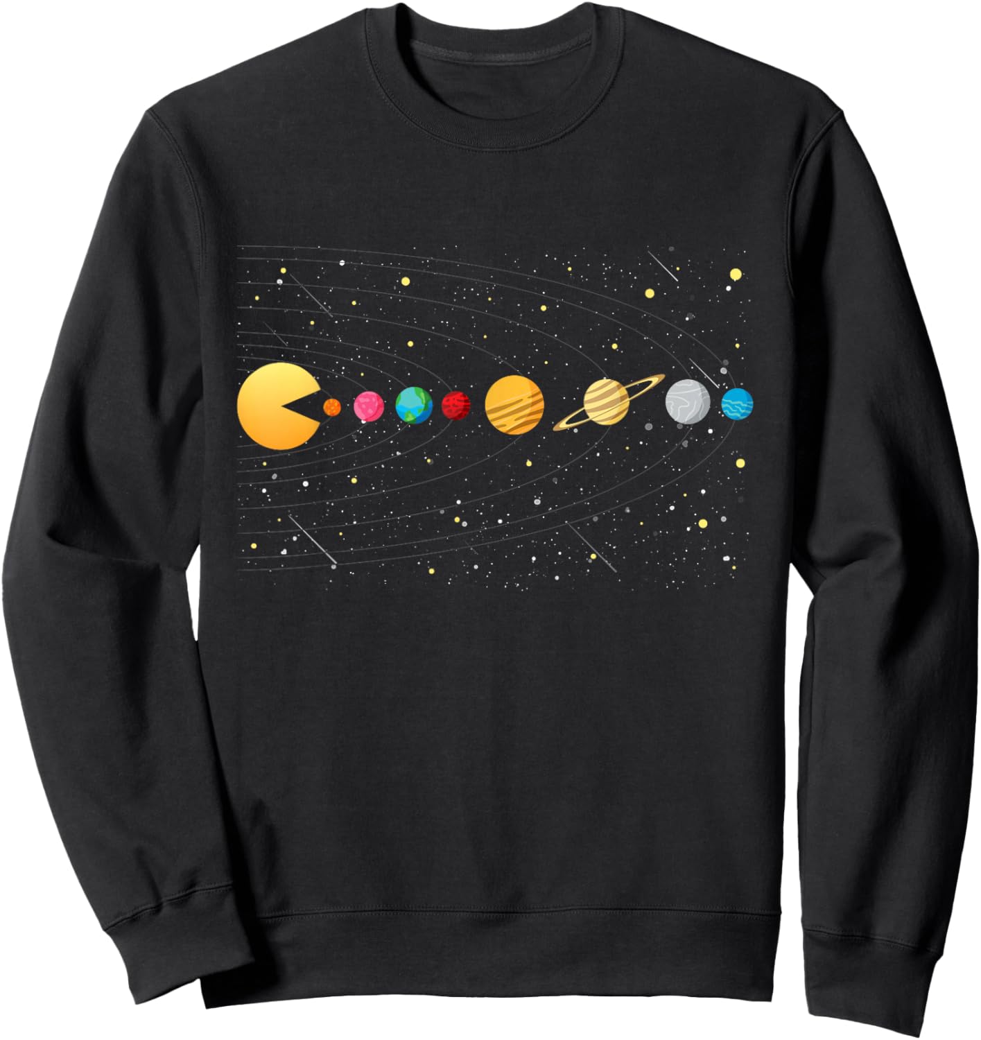 Funny Solar System - Astronauts Space Video Games Sweatshirt - Sweatshirt | Black