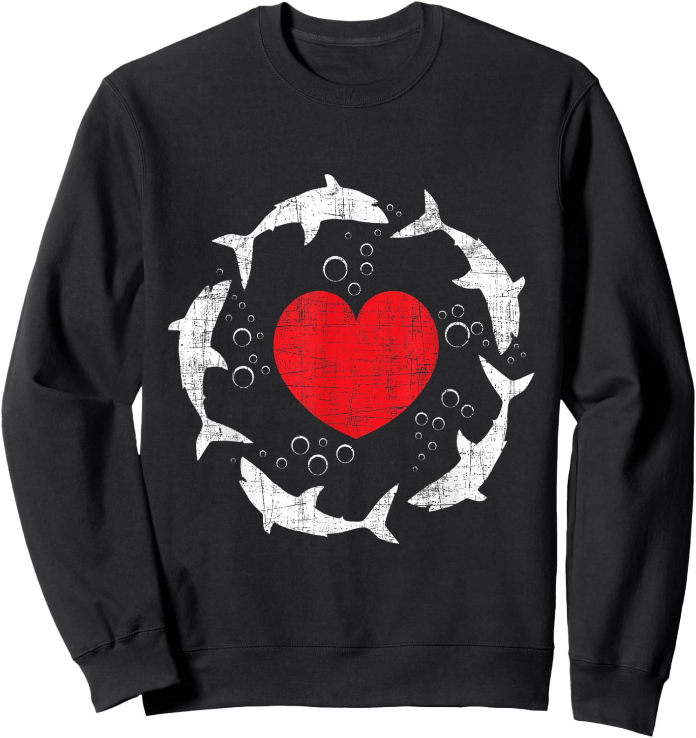 Shark Family - Marine Biologist Shark Lovers Wildlife Sweatshirt - Sweatshirt | Black
