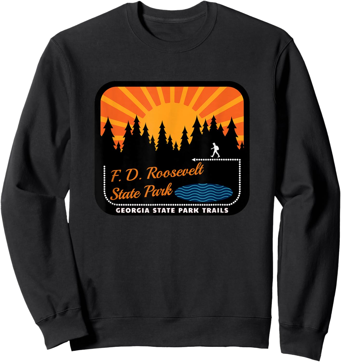 F.D. Roosevelt State Park Trails Sweatshirt - Sweatshirt | Black