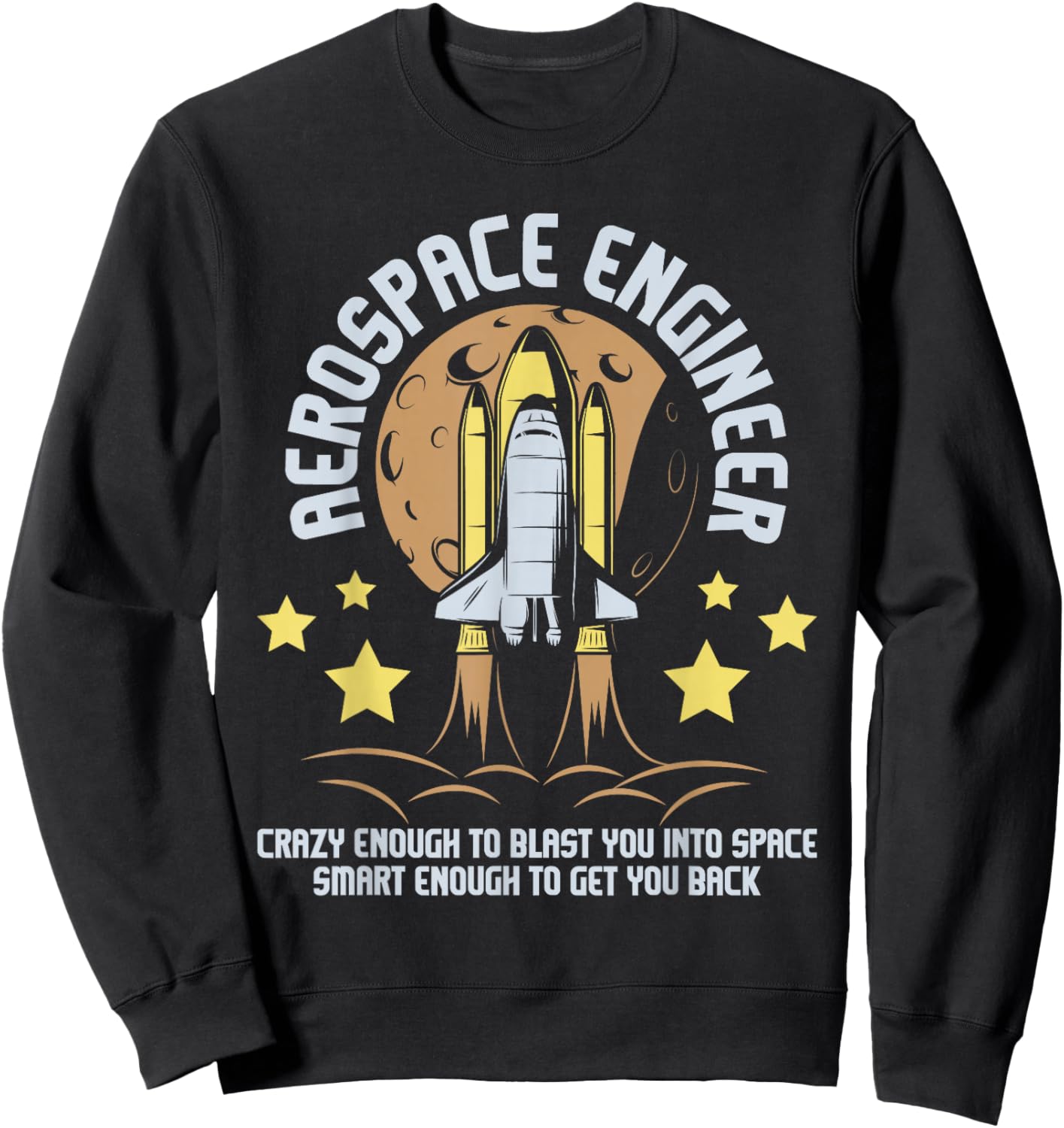 Aerospace Engineer - Aeronautical Engineering Spacecrafts Sweatshirt - Sweatshirt | Black