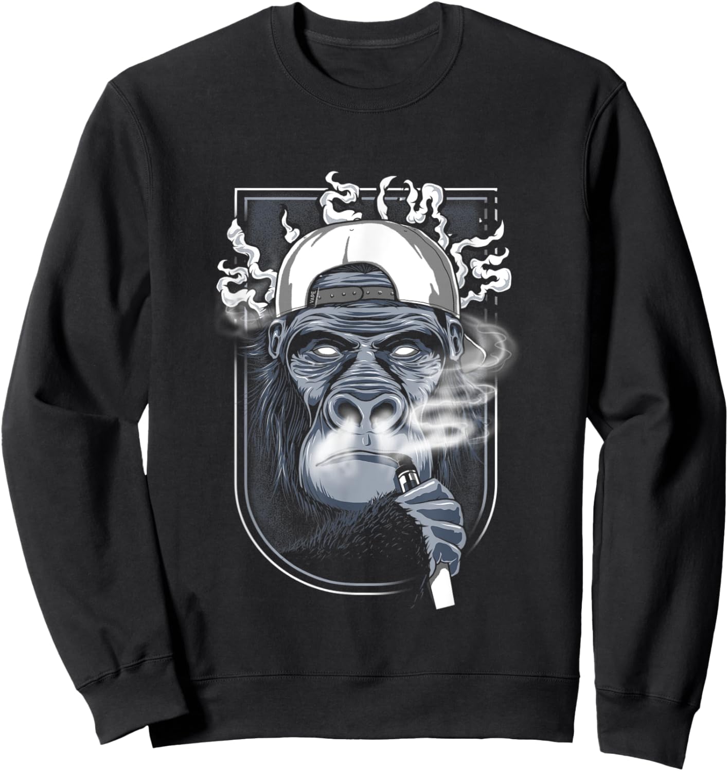 Vape Monkey Sweatshirt - Sweatshirt | Black