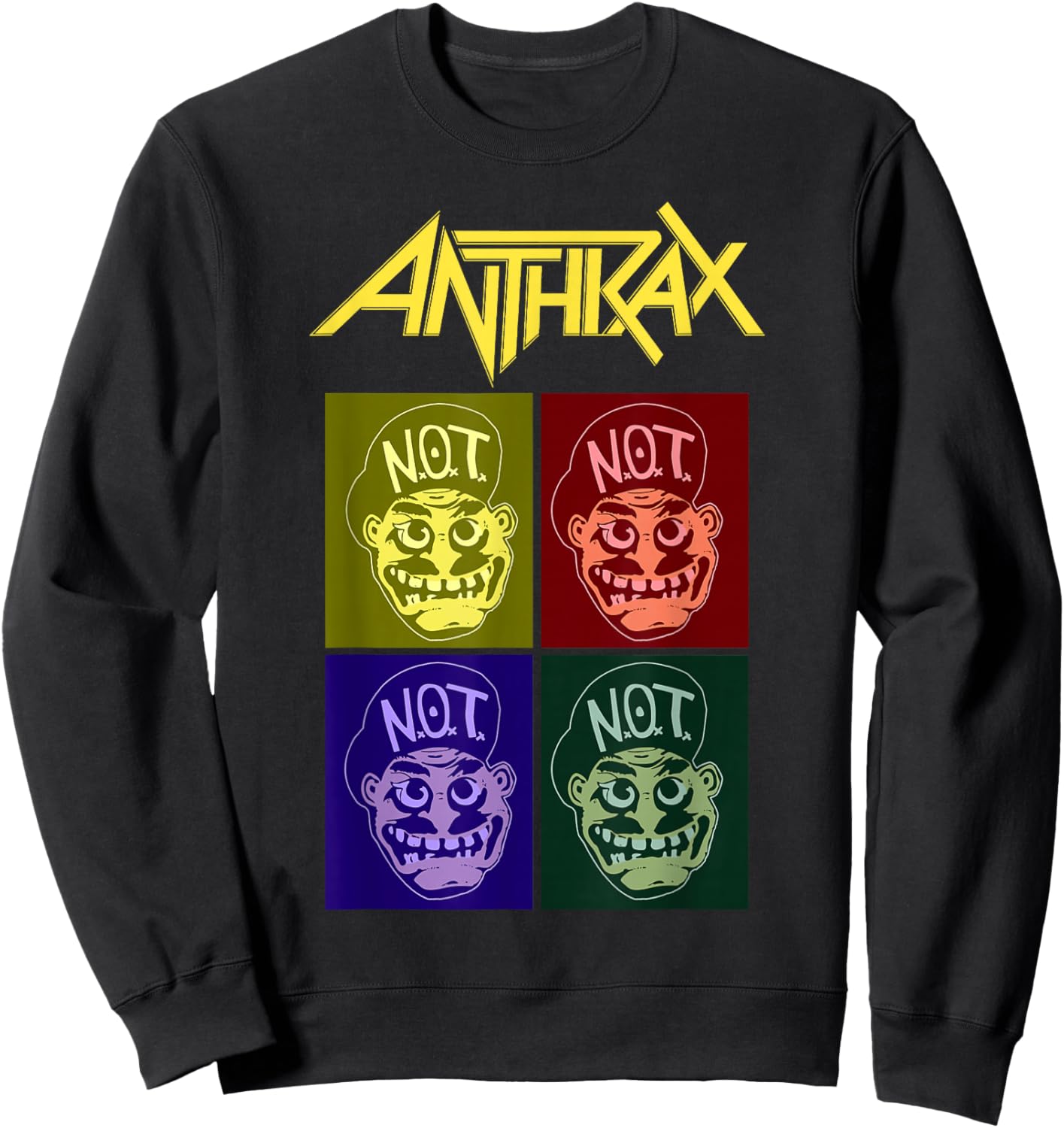 Anthrax - Amazon Exclusive Not Man Pop Art Sweatshirt - Sweatshirt | Black