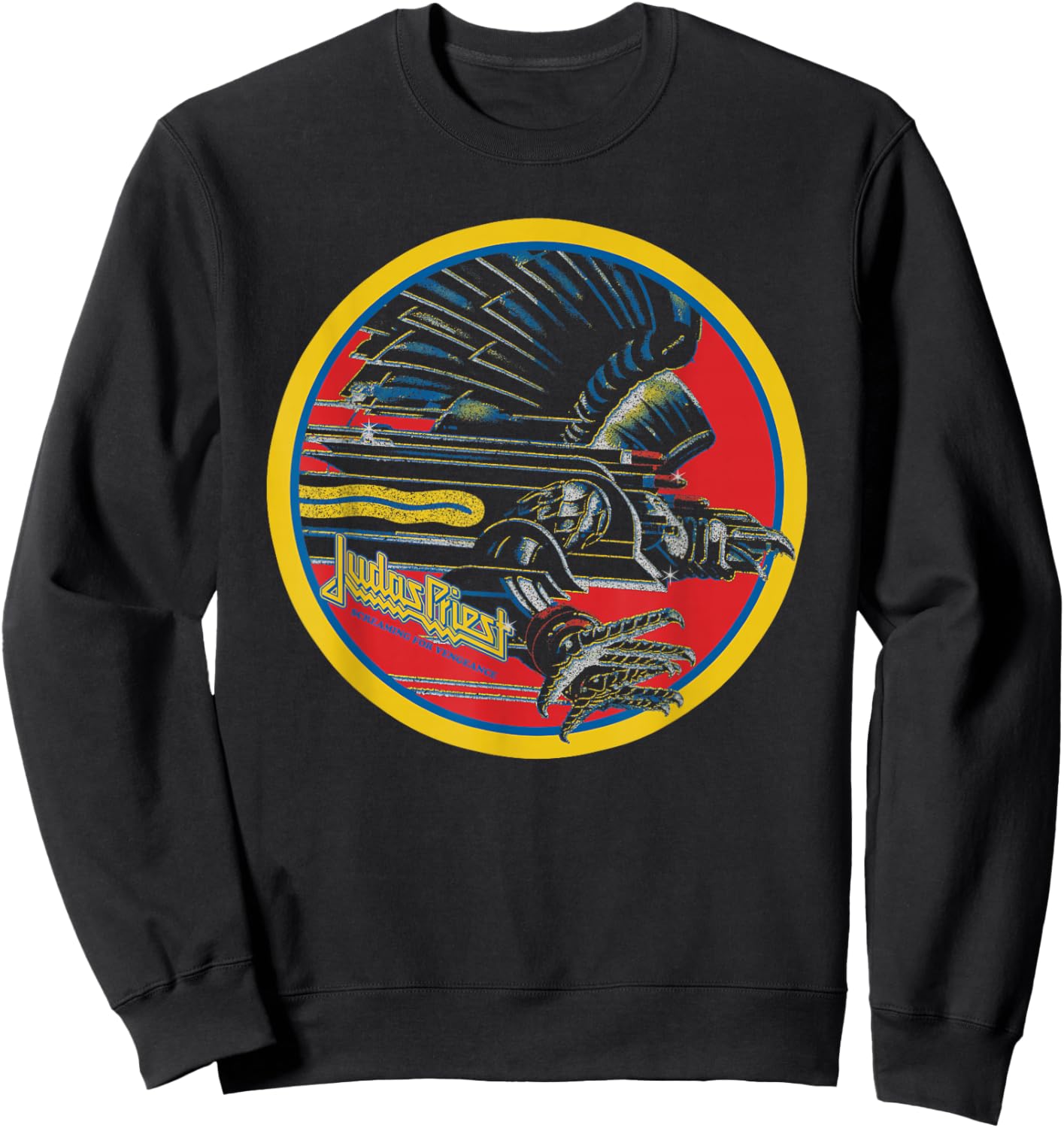 Judas Priest - Screaming For Vengeance Circle Vintage Sweatshirt - Sweatshirt | Black