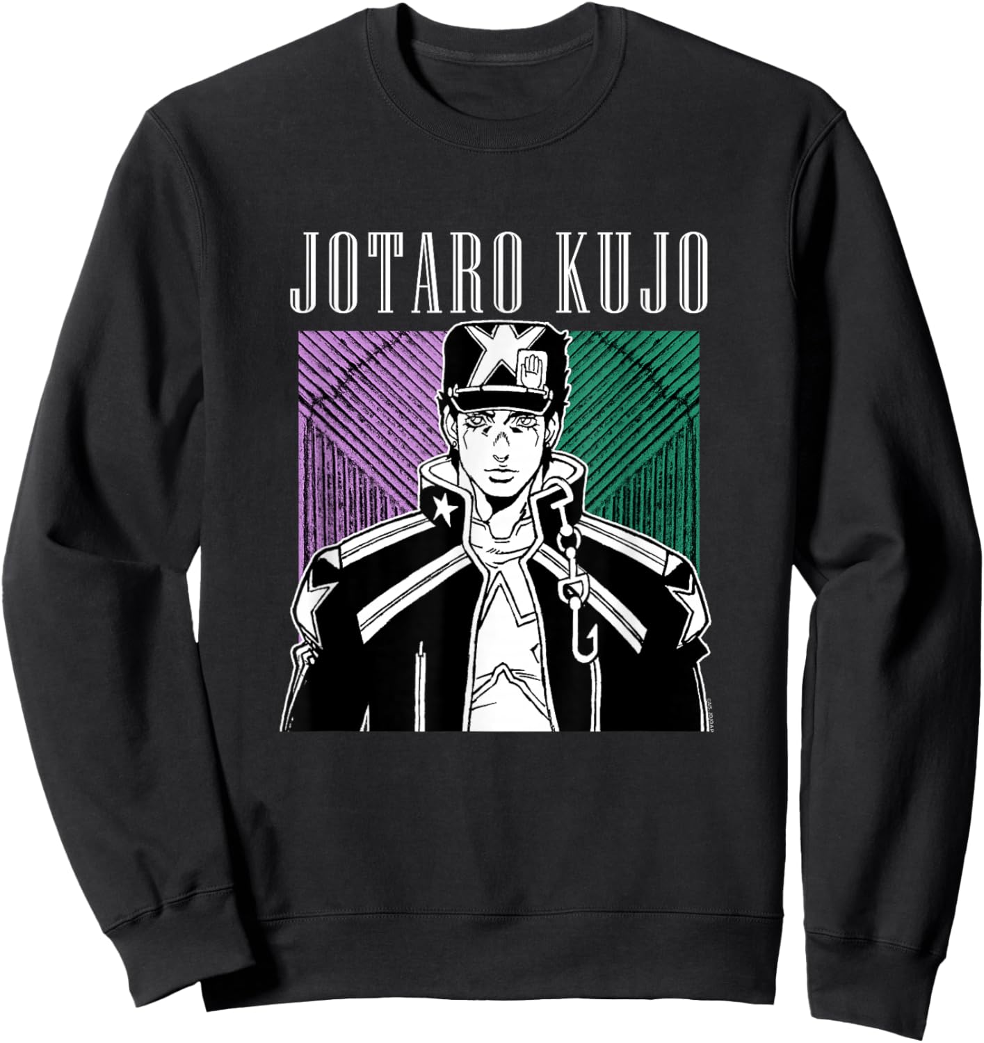 JoJo Part 6 Stone Ocean Jotaro Kujo Star Platinum The World Sweatshirt - Sweatshirt | Black