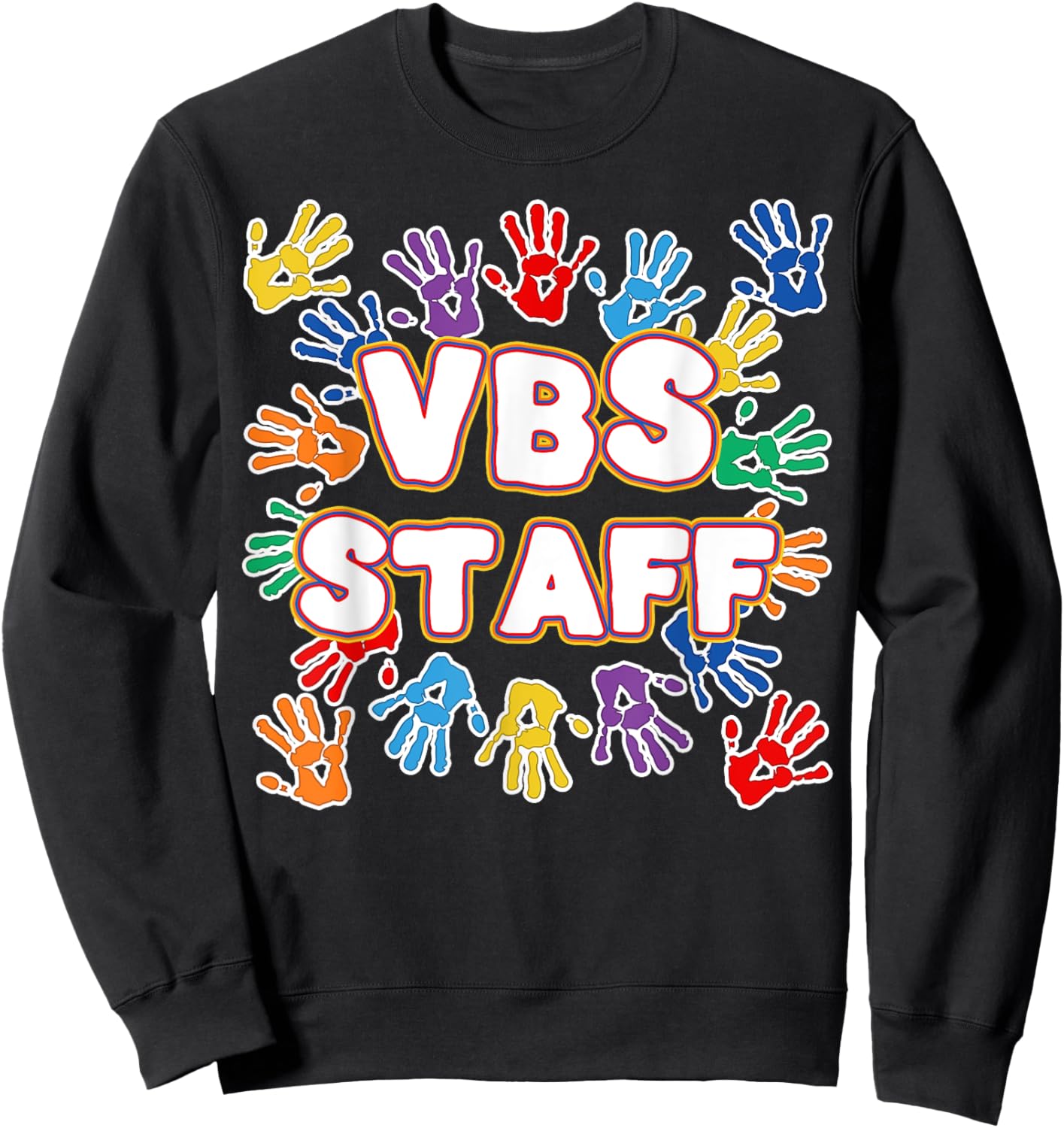 2022 Vacation Bible School Shirts Colorful VBS Staff Sweatshirt - Sweatshirt | Black