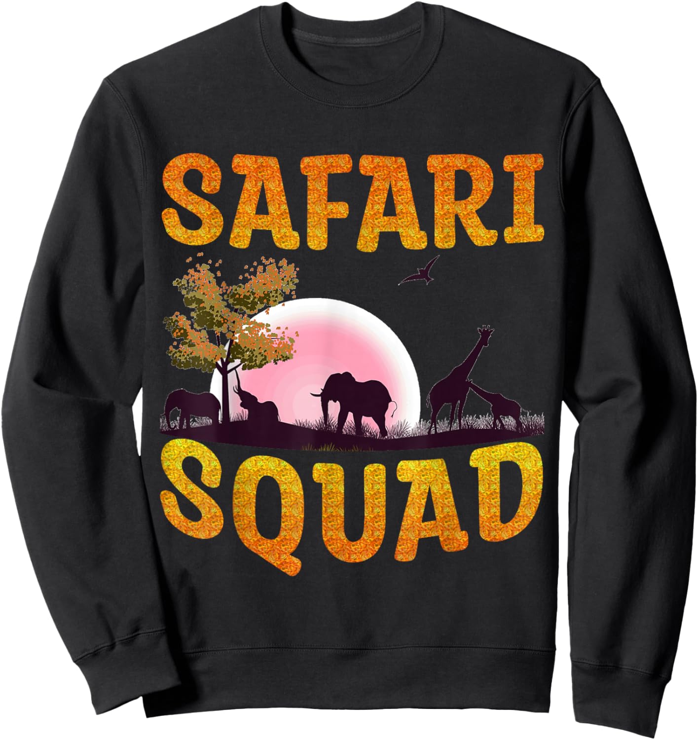Safari Squad – African Family Summer Matching Style Sweatshirt - Sweatshirt | Black