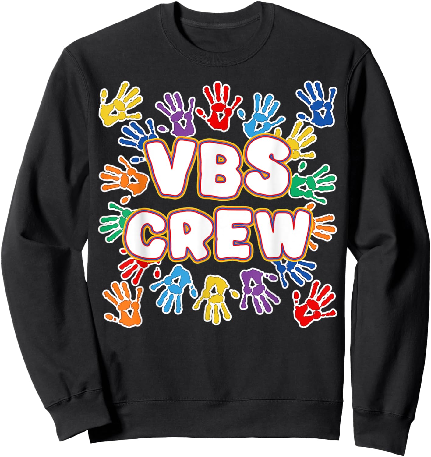 2022 Vacation Bible School Shirts Colorful VBS Crew Sweatshirt - Sweatshirt | Black