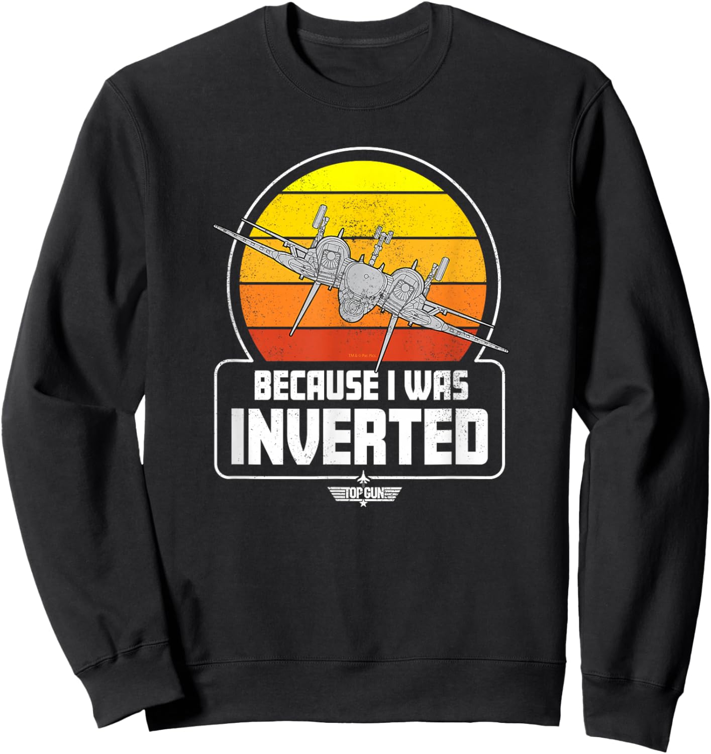 Top Gun - Because I Was Inverted Sweatshirt - Sweatshirt | Black