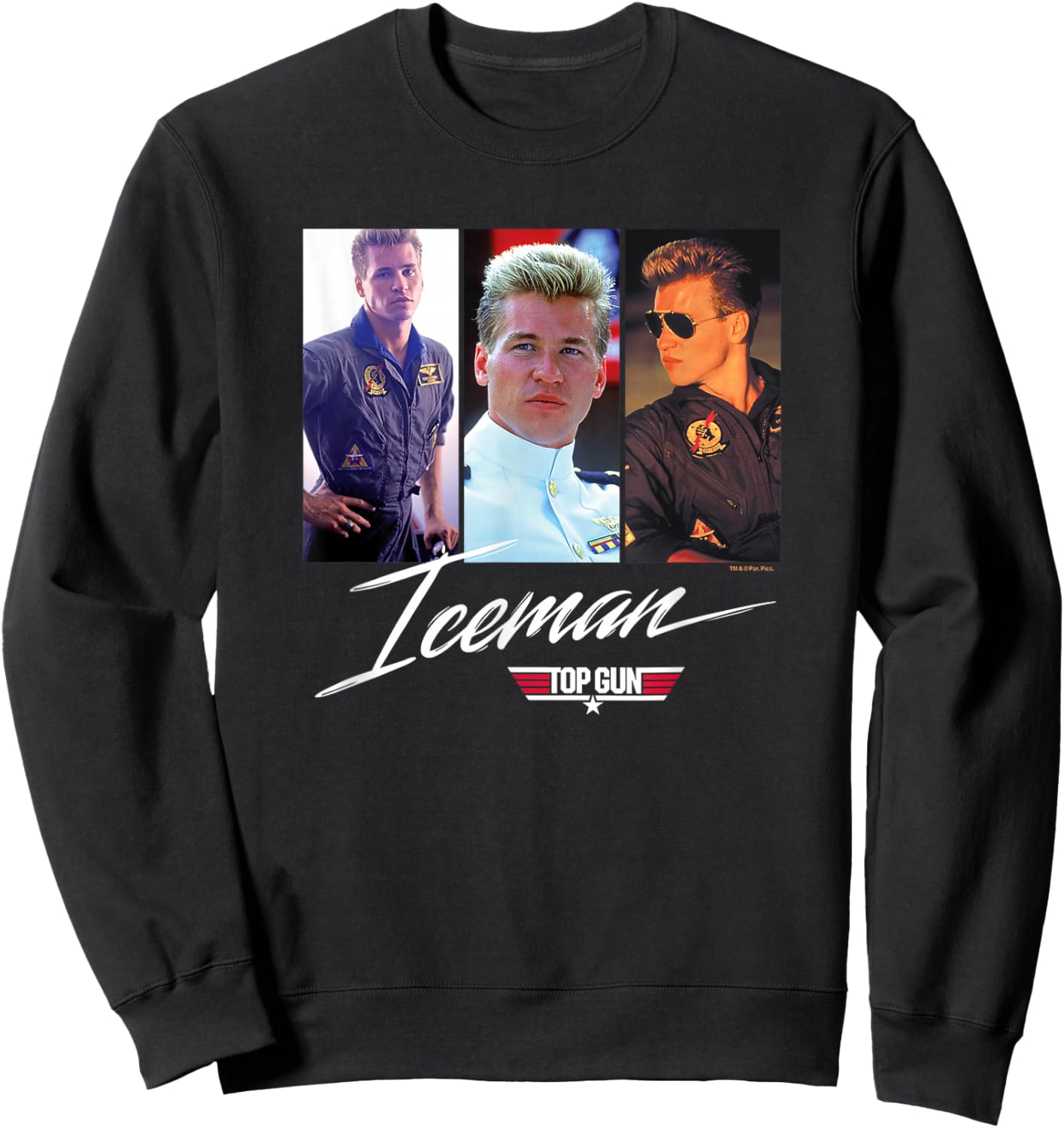 Top Gun - Iceman Sweatshirt - Sweatshirt | Black
