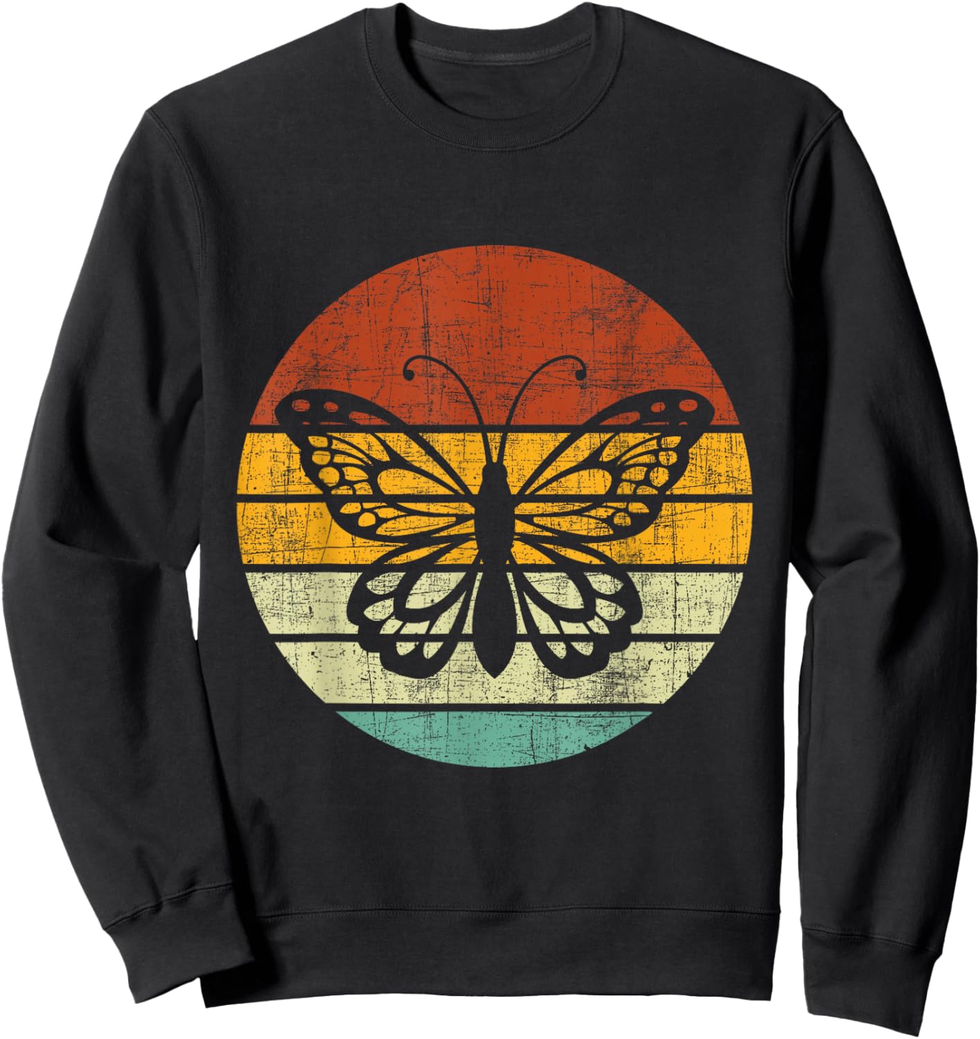 Retro Butterfly Lover - Entomology Lepidopterist Butterflies Sweatshirt - Sweatshirt | Black