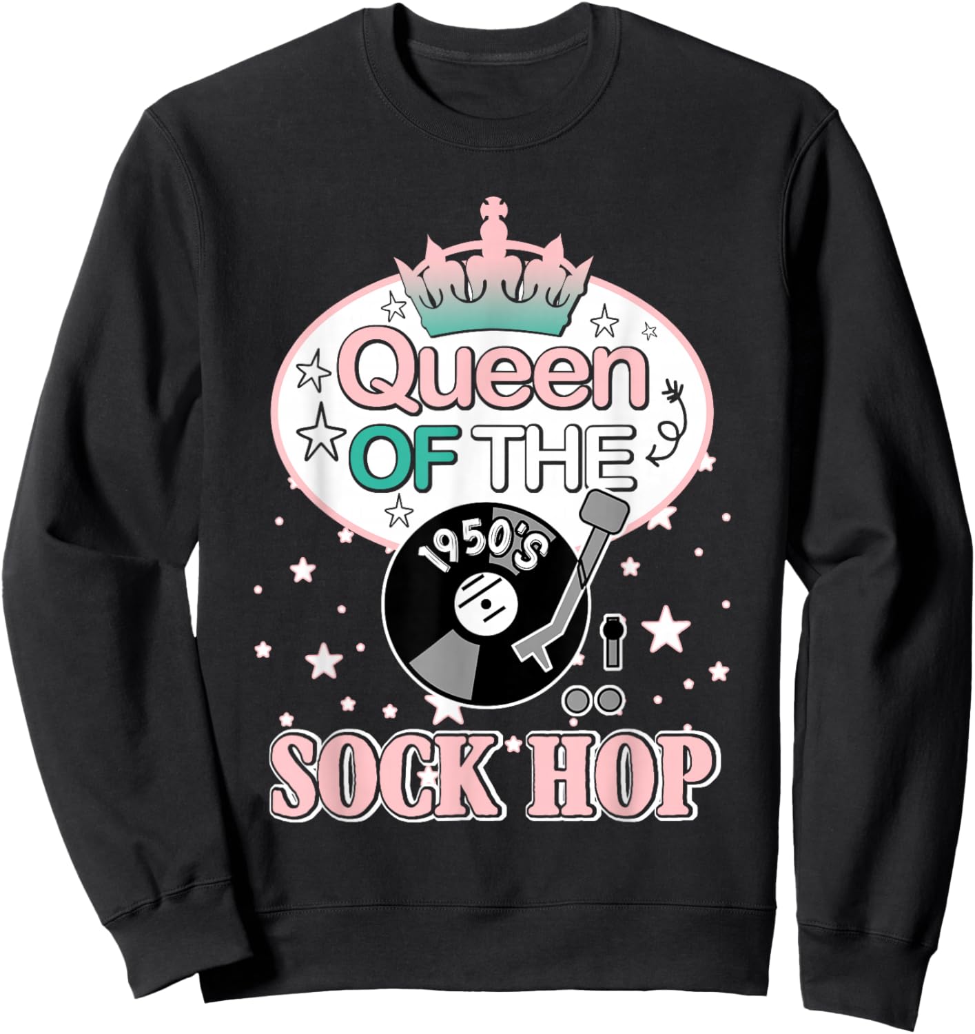 Queen Of The Sock Hop Sweatshirt - Sweatshirt | Black