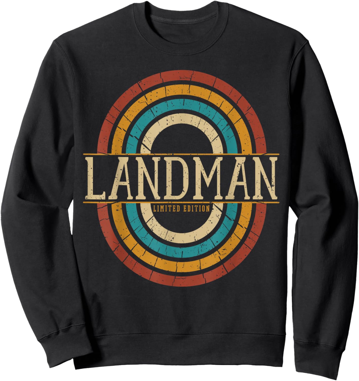 Landman Vintage Retro Black Adults Vintage Fashion Enthusiasts Sweatshirt - Sweatshirt | Black