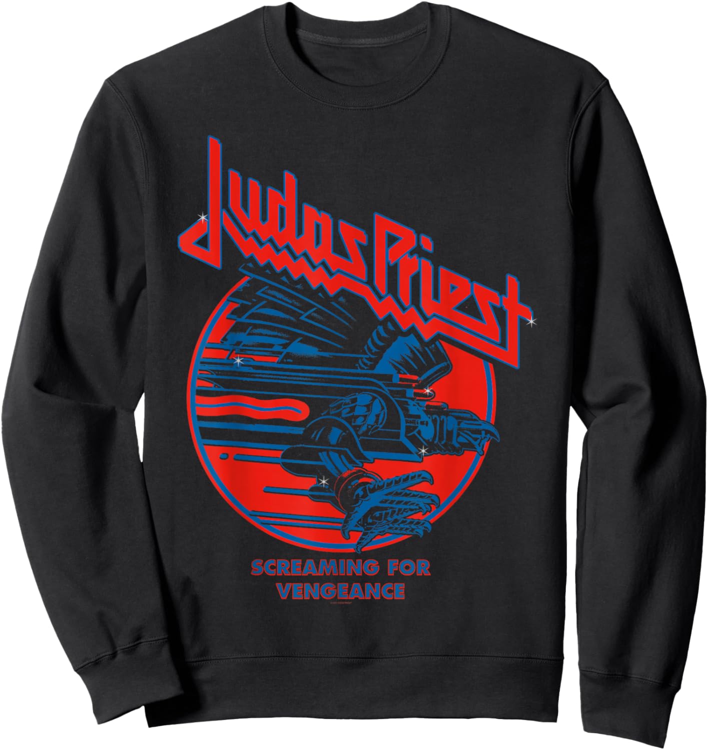 Judas Priest - Screaming for Vengeance Blue Eagle Small Sweatshirt - Sweatshirt | Black