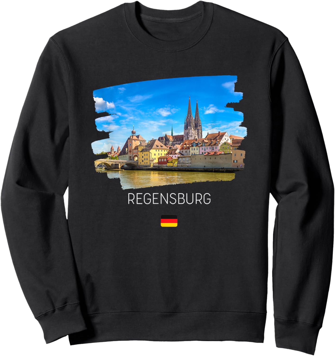 Regensburg Germany Sweatshirt - Sweatshirt | Black