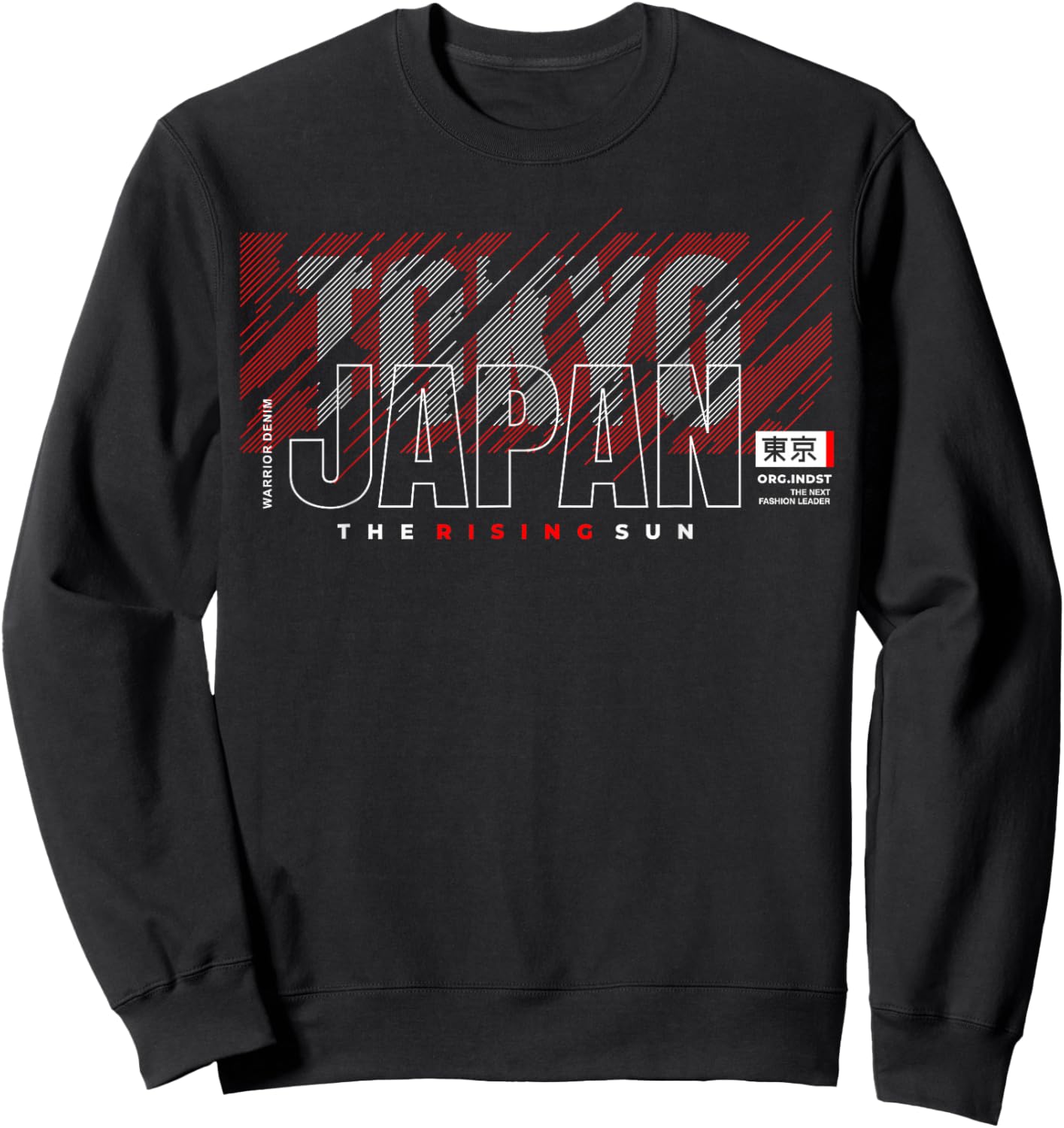 Tokyo Japan The Rising Sun Sweatshirt - Sweatshirt | Black
