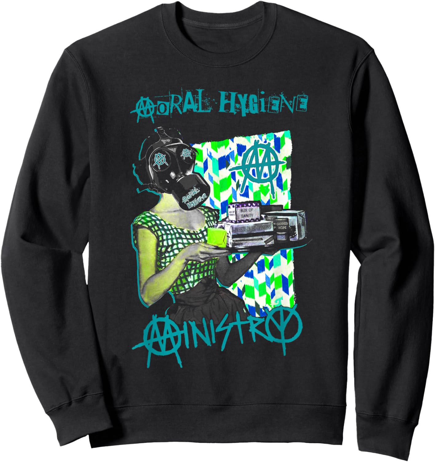 Ministry - Official Merchandise - Gas Mask Betty Sweatshirt - Sweatshirt | Black
