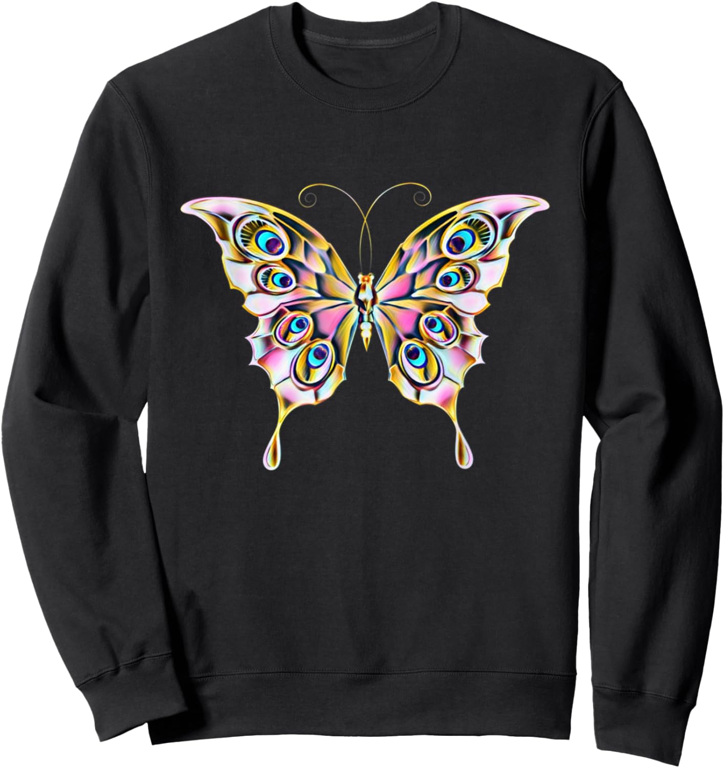 Butterfly Insect Sweatshirt - Sweatshirt | Black