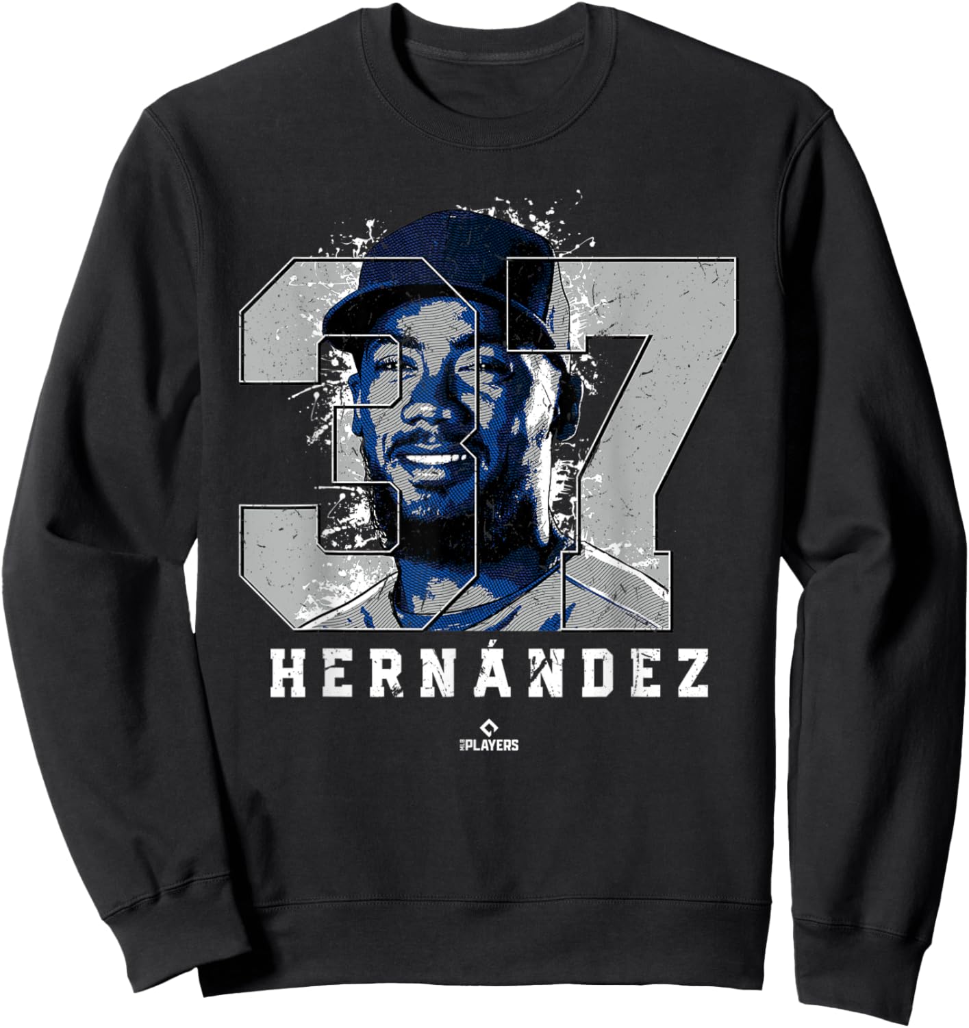 Teoscar Hernandez Silhouette Toronto MLBPA Sweatshirt - Sweatshirt | Black