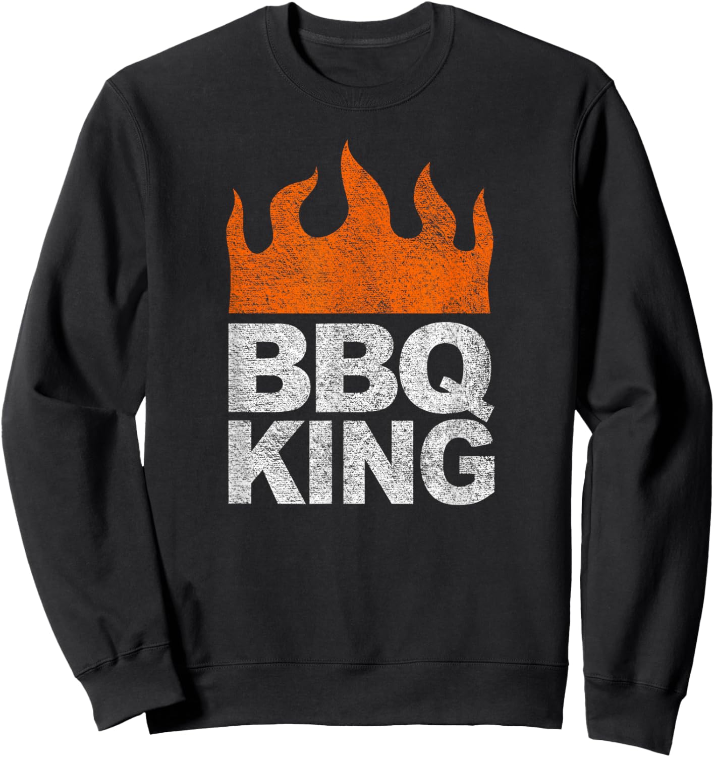 Bbq King Barbecue Grill Smoke Backyard Patio Cooking Sweatshirt - Sweatshirt | Black