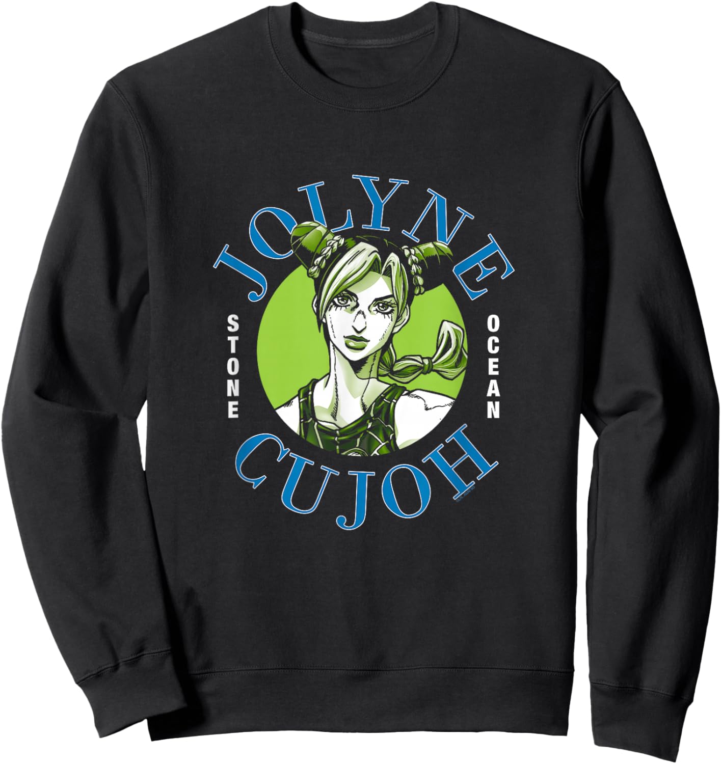 JoJo's Bizarre Adventure Stone Ocean Jolyne Cujoh Closeup Sweatshirt - Sweatshirt | Black
