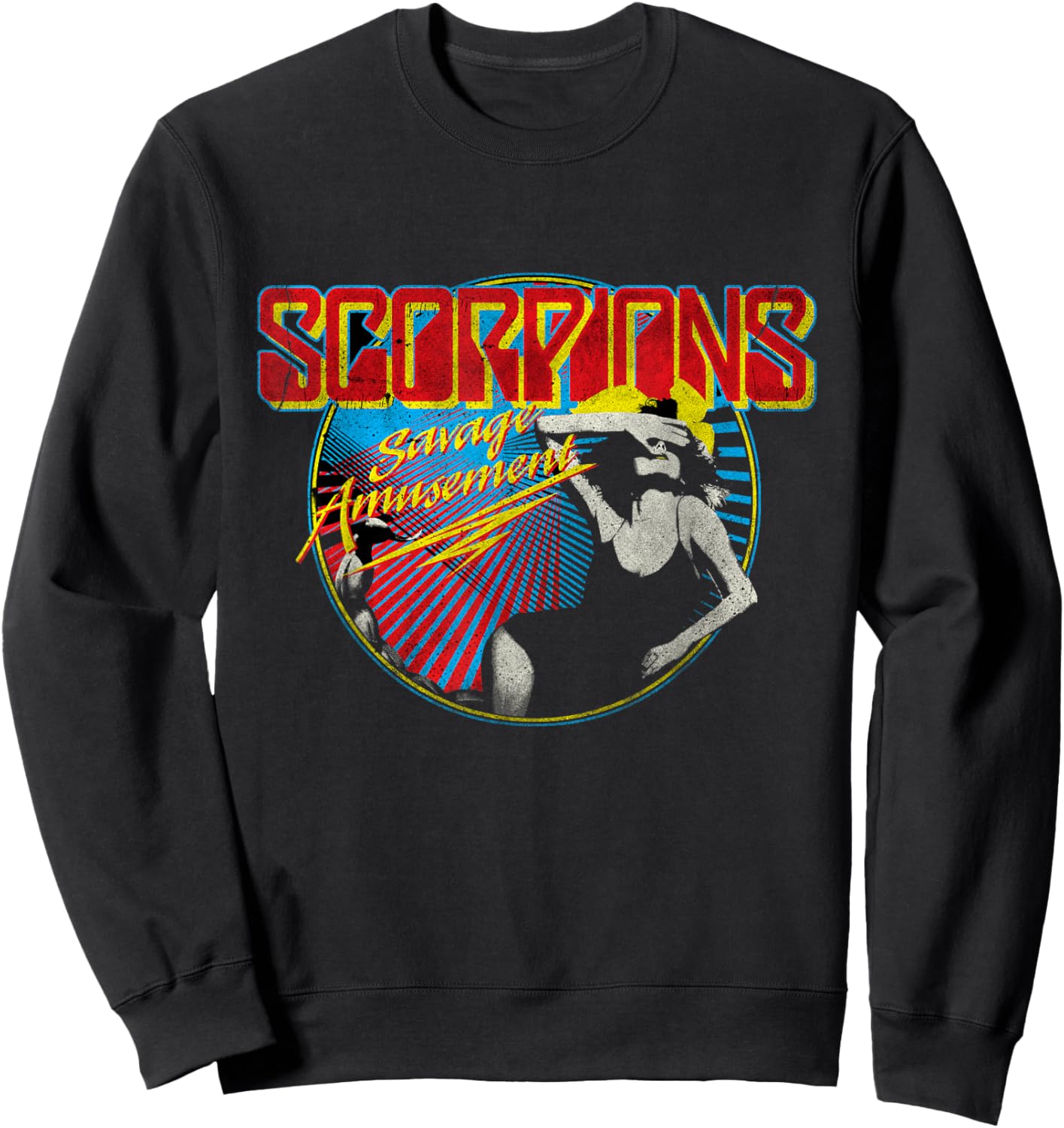 Official Scorpions Savage Amusement Sweatshirt - Sweatshirt | Black