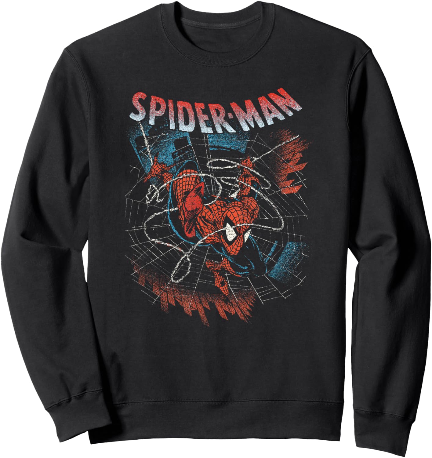 Marvel Spider-Man Web Slinging Action Sweatshirt - Sweatshirt | Black