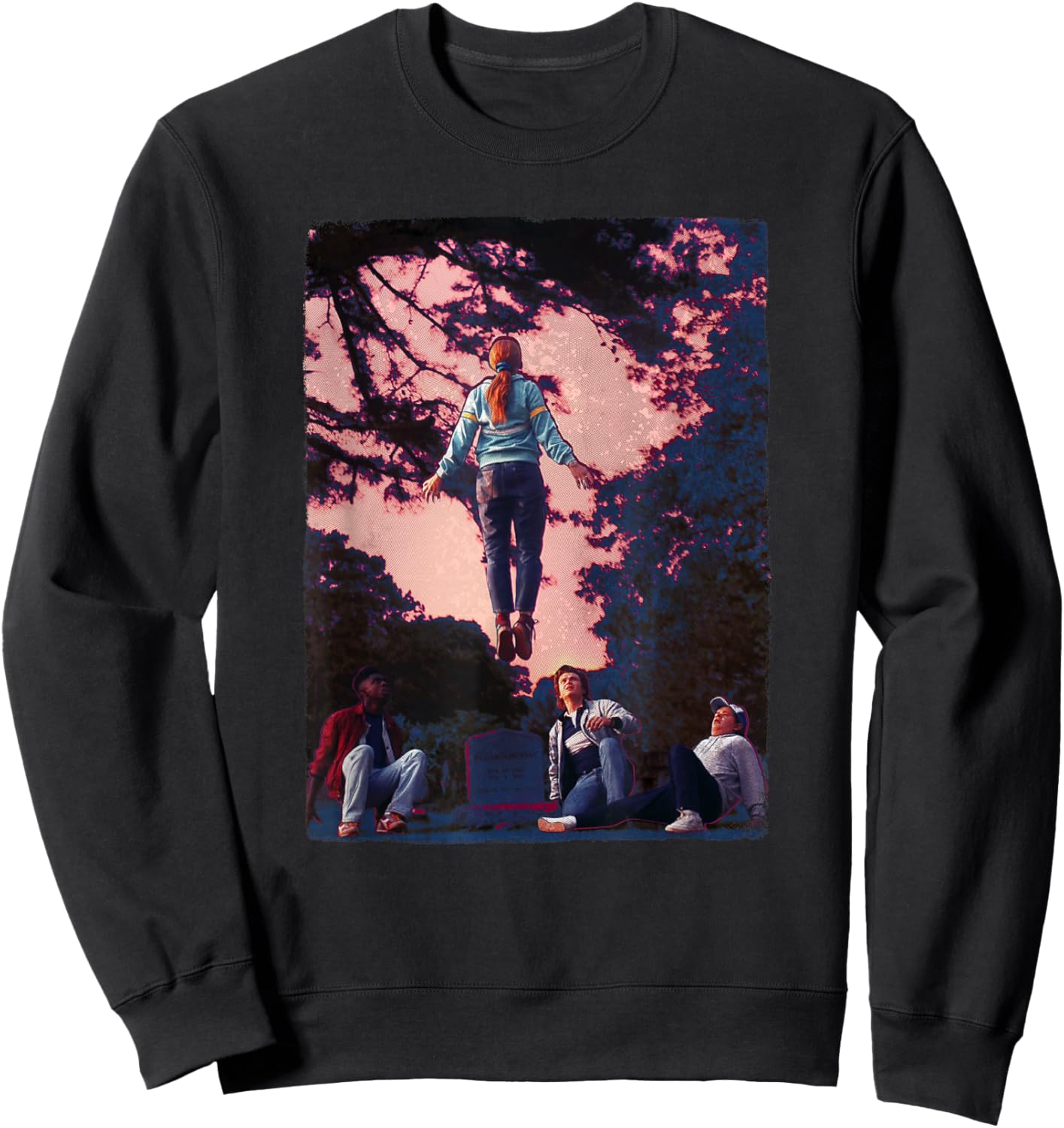 Stranger Things 4 Mad Max Floating Poster Sweatshirt - Sweatshirt | Black