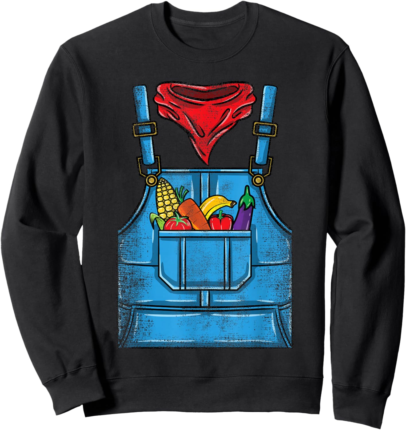 Farmer Costume Halloween Sweatshirt - Sweatshirt | Black