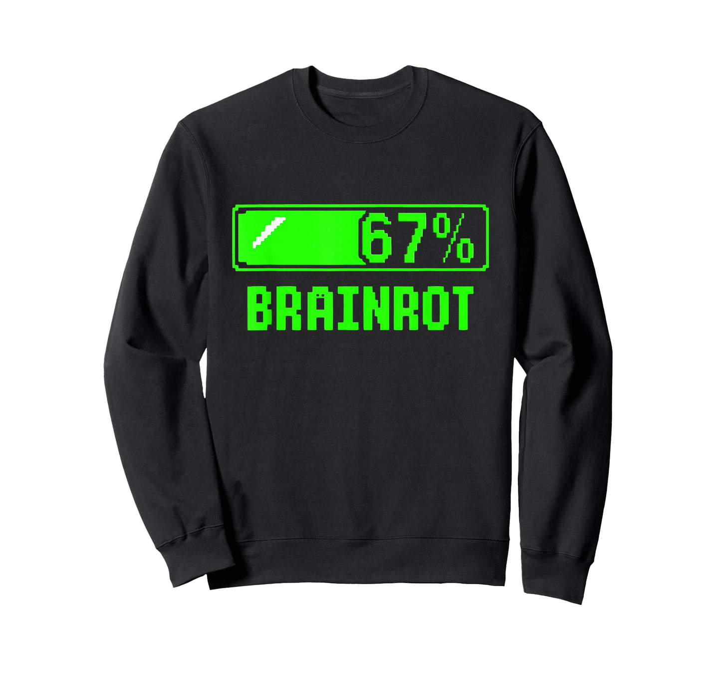 Six Seven 67 Percent Brainrot Loading Gamer Bar Funny Glitch T-Shirt