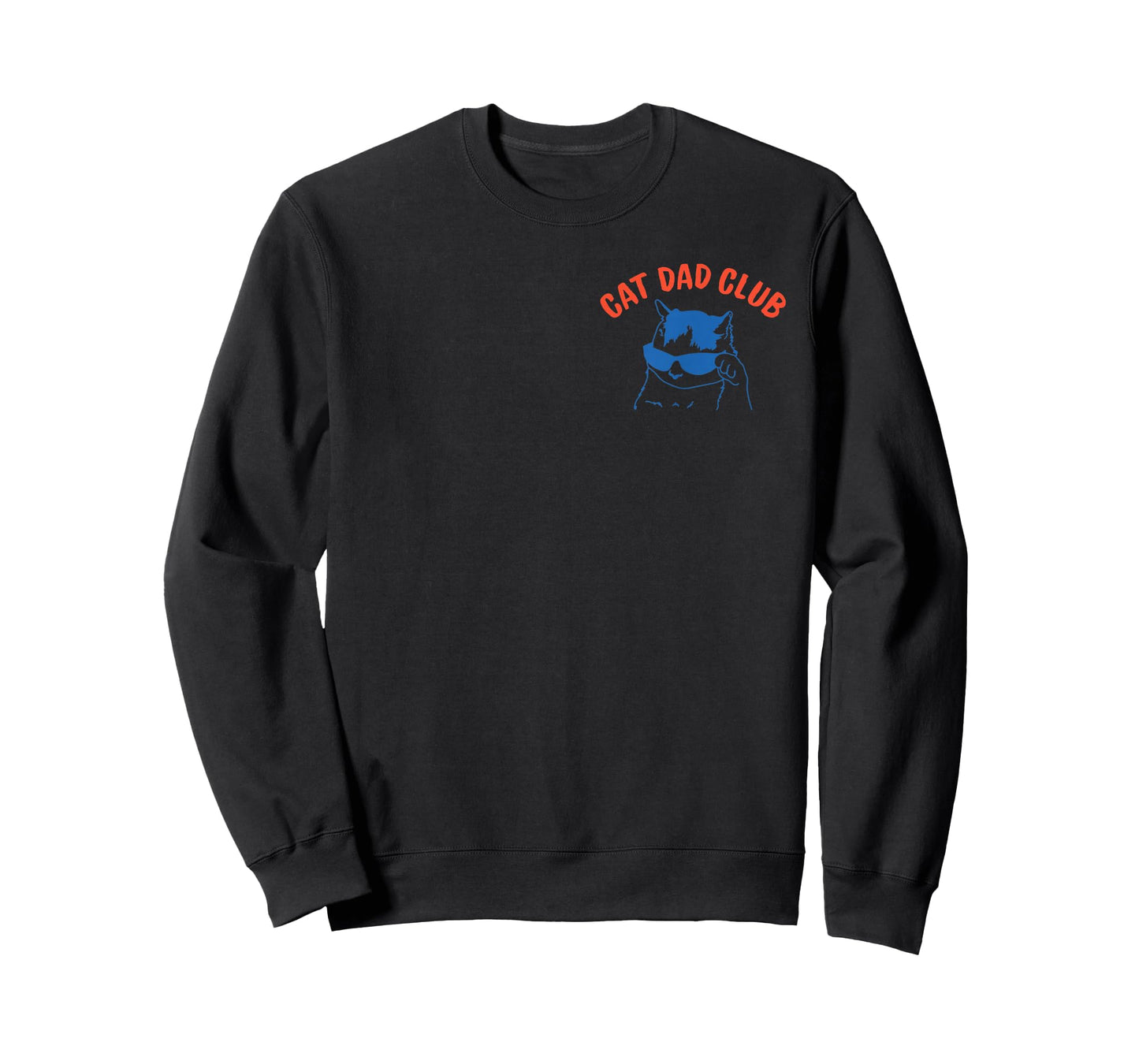 (2 Side) Fathers Day Cat Dad Club Life is Better with Cats T-Shirt