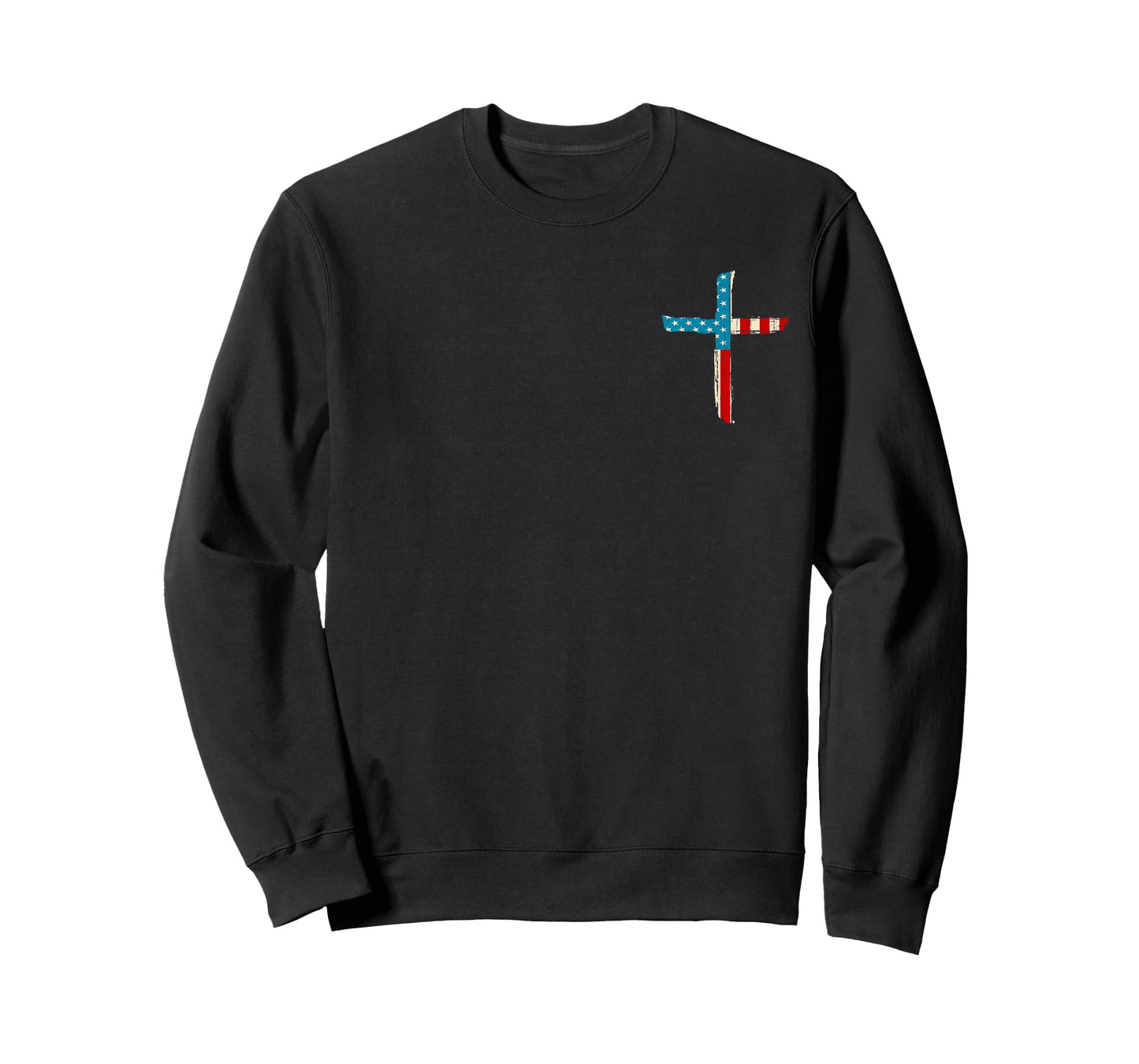 Stand for The Flag I Kneel for The Cross - Front and Back T-Shirt