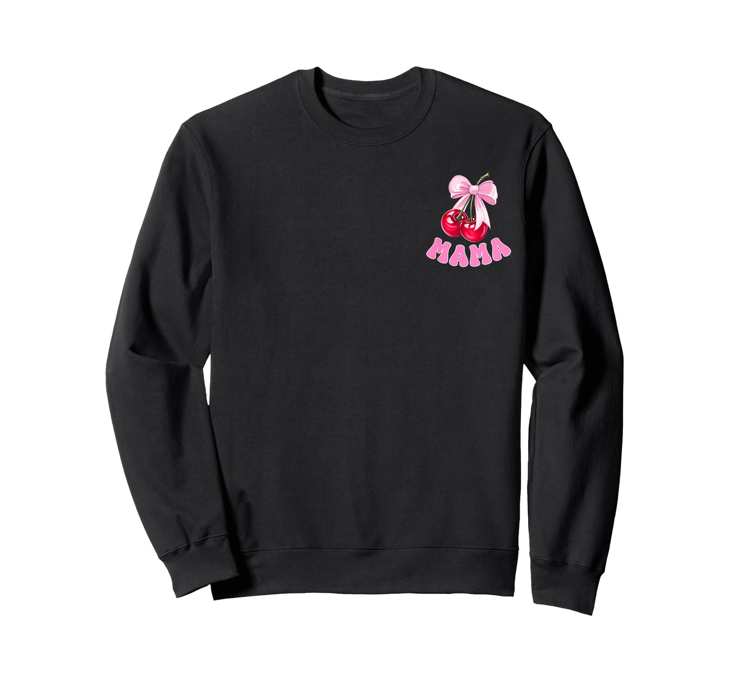 Mama of The Birthday Girl Cherry Theme Party Coquette Bow T-Shirt