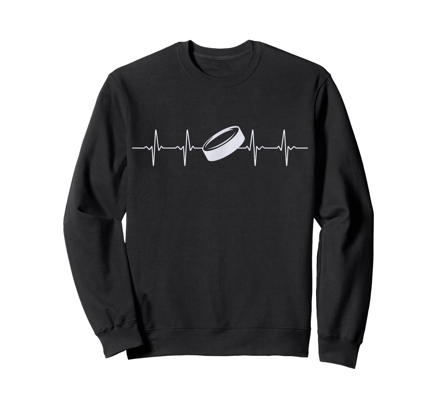 Ice Hockey Heartbeat Graphic Tee for Men Women Youth T-Shirt